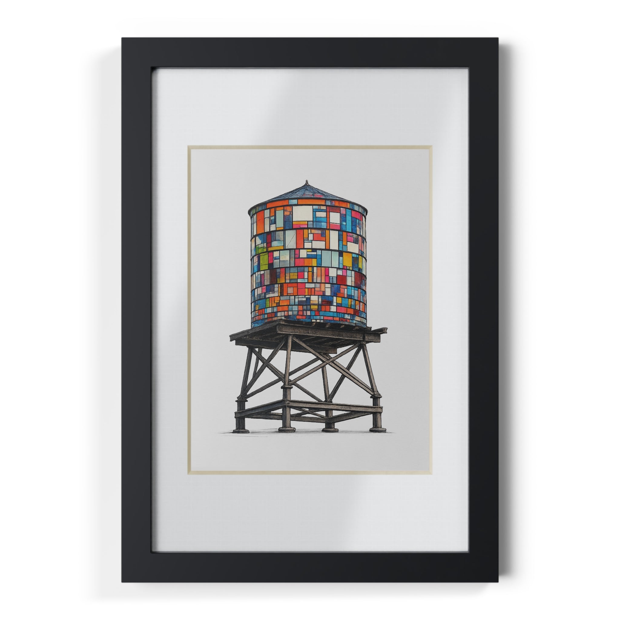 Boceto Torre de Agua DUMBO | Marco Negro