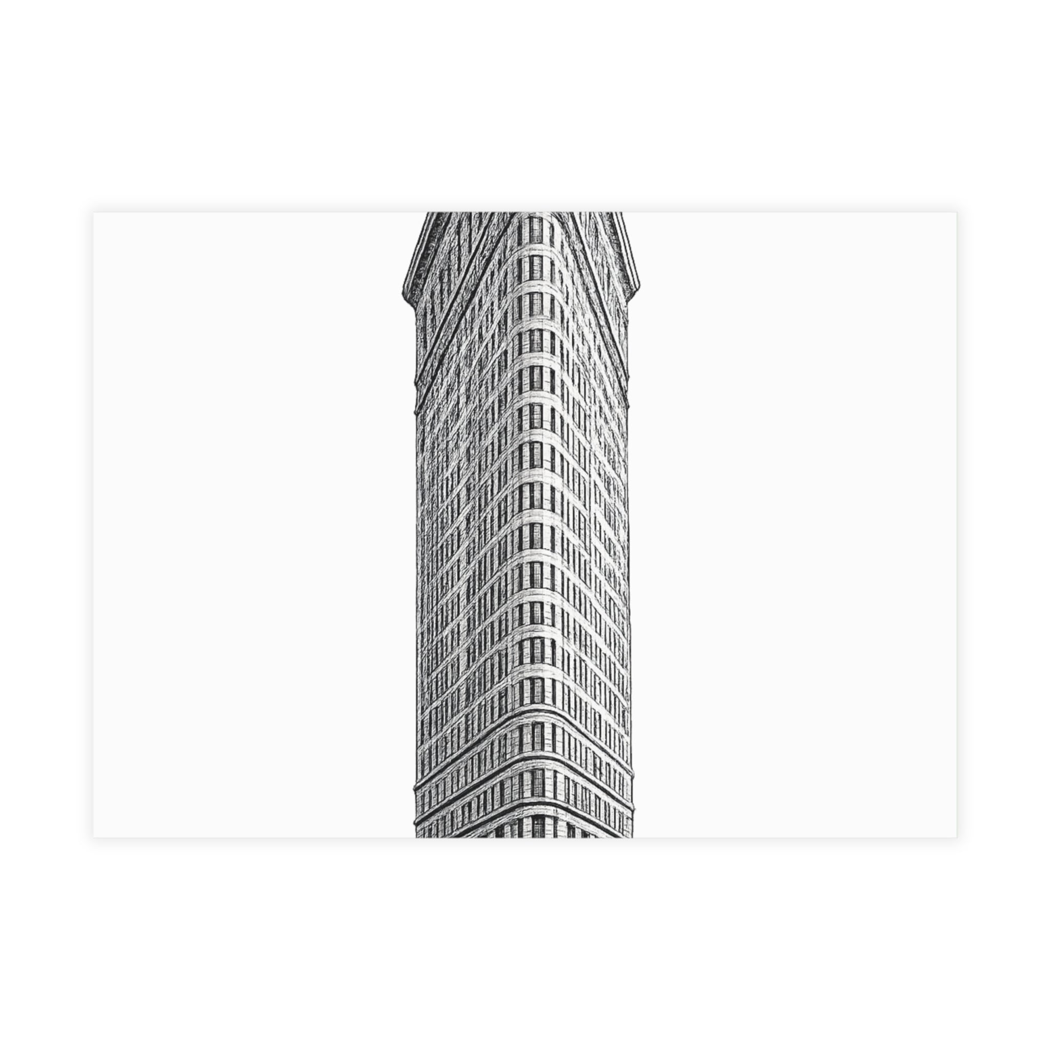 Flatiron Building Postcard Set —Architectural Sketch Postcard Bundle (with envelopes)