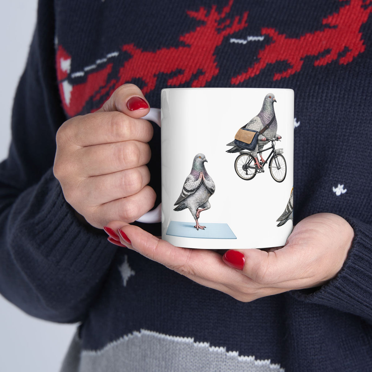 Get Well Soon | NYC Pigeon Active Lifestyle Bird Lovers 11oz Coffee Cup