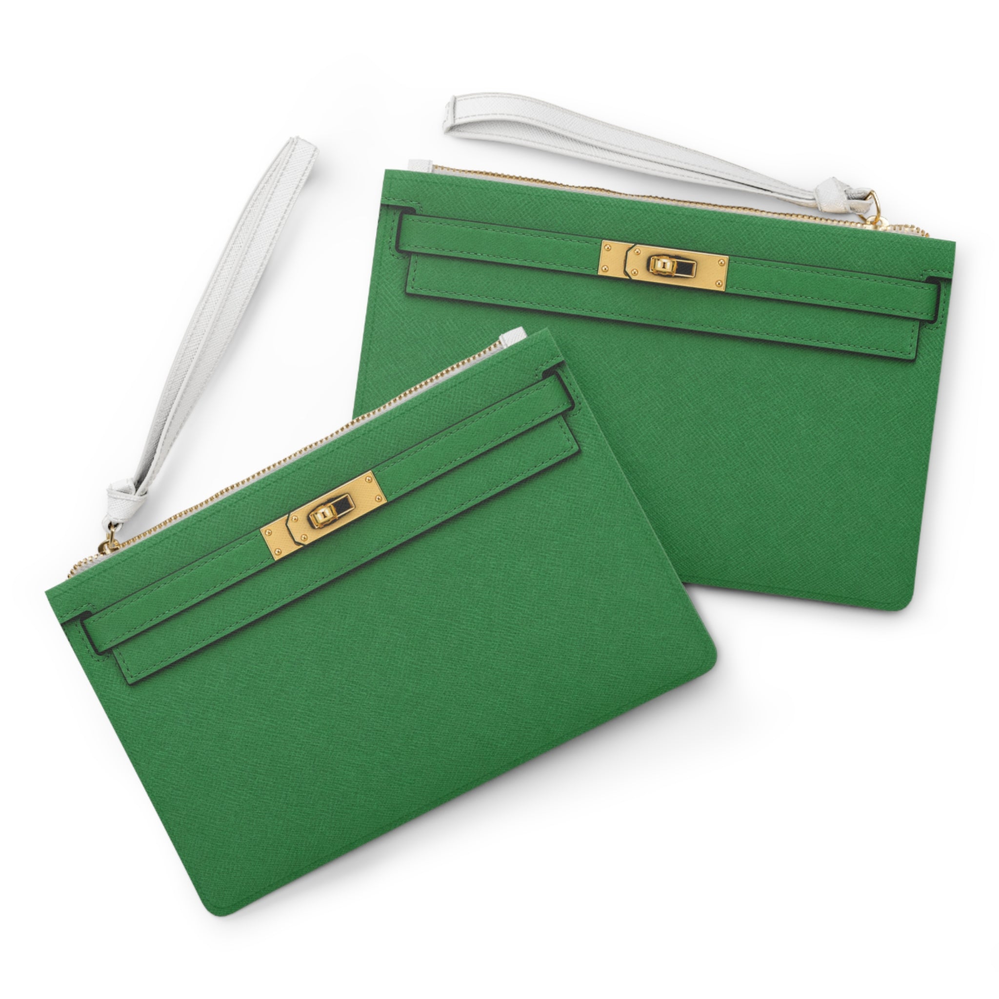 Canal Street Green Clutch Bag — Elegant Wristlet Purse for Evening & Gifts