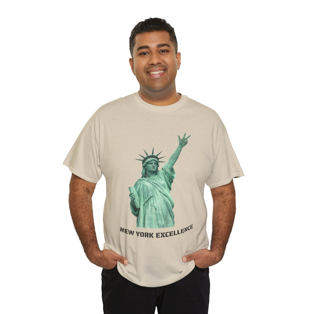 New York Excellence Three Points T-Shirt | Statue of Liberty Jalen Brunson NYC Basketball Tee