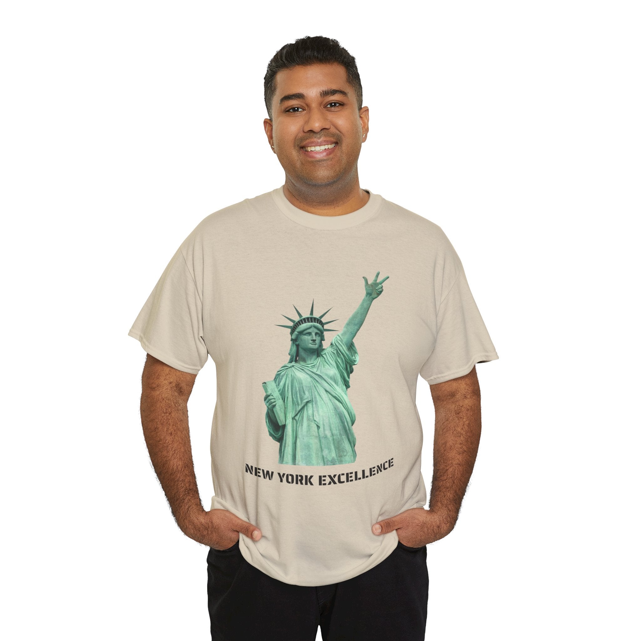 New York Excellence Three Points T-Shirt | Statue of Liberty Jalen Brunson NYC Basketball Tee