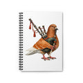 Customizable Woodlawn NYC Pigeon Spiral Journal | Bronx Redheaded Irish Bagpipe Bird Lovers Notebook