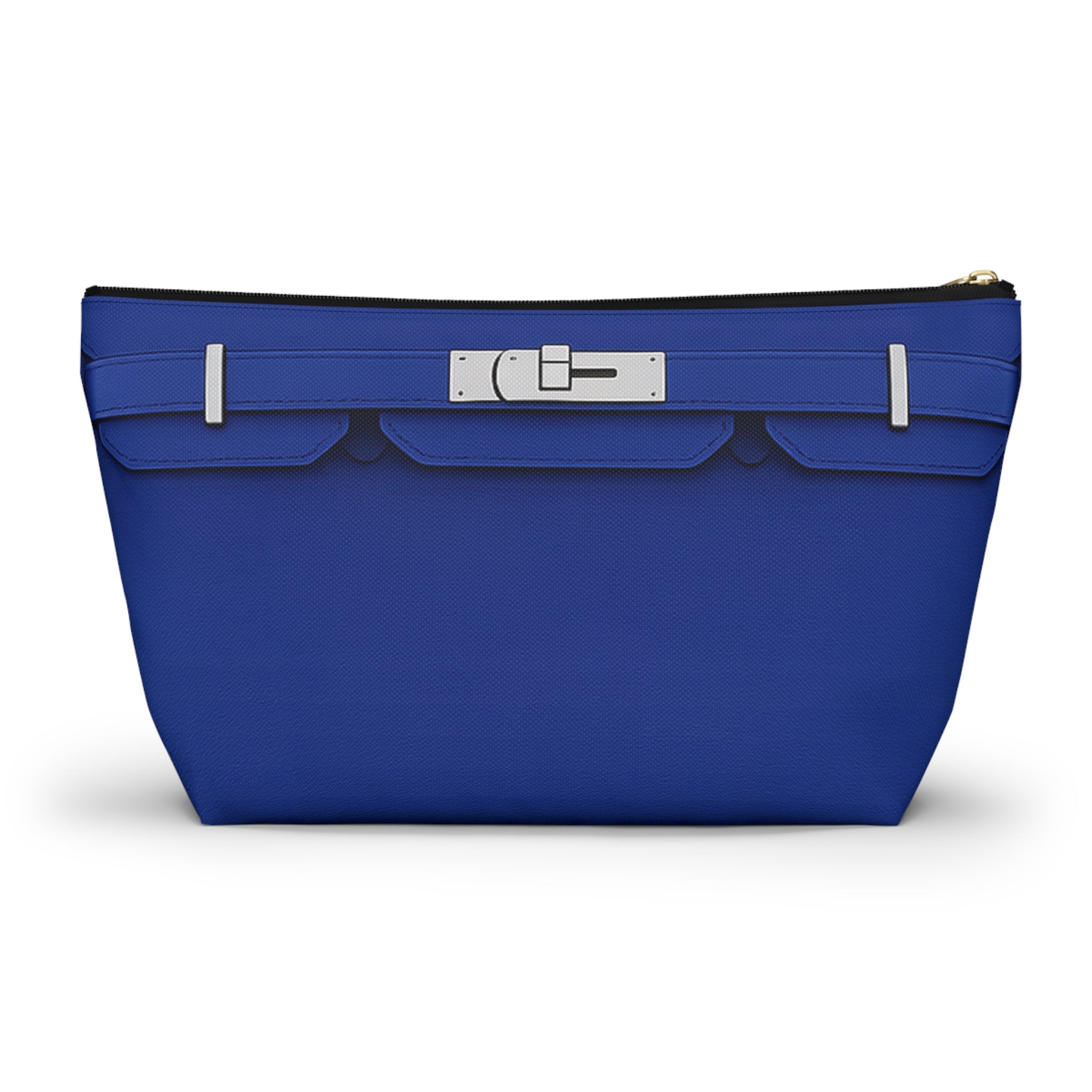 Canal Street Blue Large Makeup Bag —  T-Bottom Travel Bag