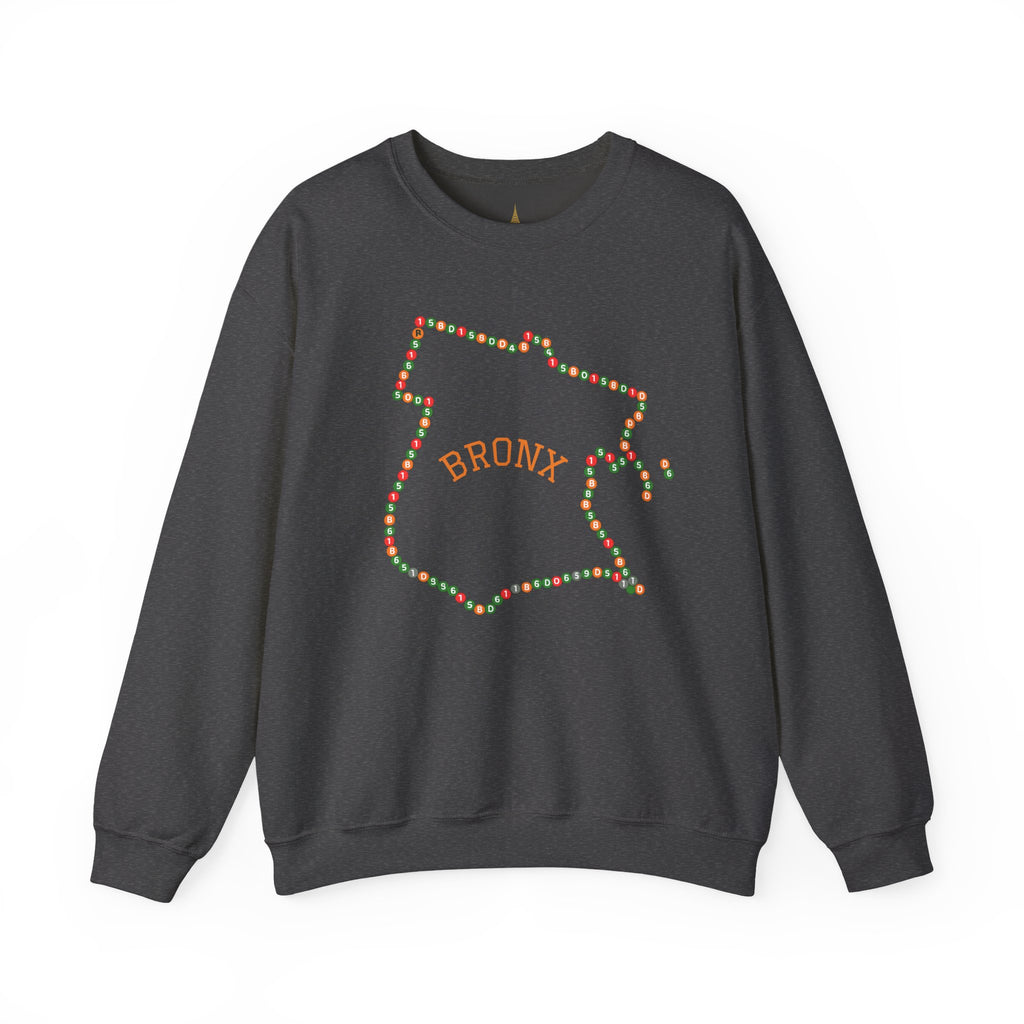 The Bronx Map Subway Signs Sweatshirt | NYC Crewneck Sweater