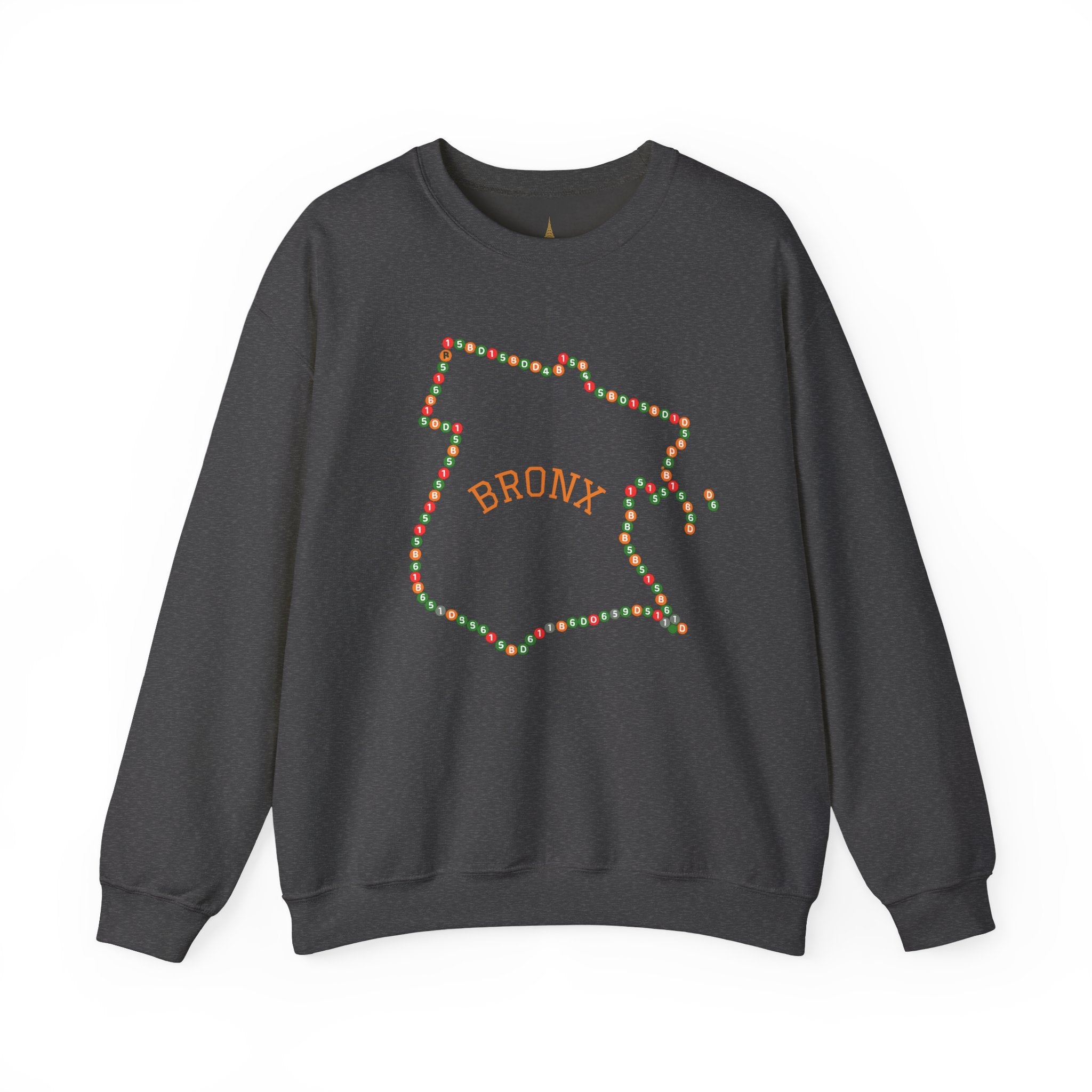 The Bronx Map Subway Signs Sweatshirt | NYC Crewneck Sweater