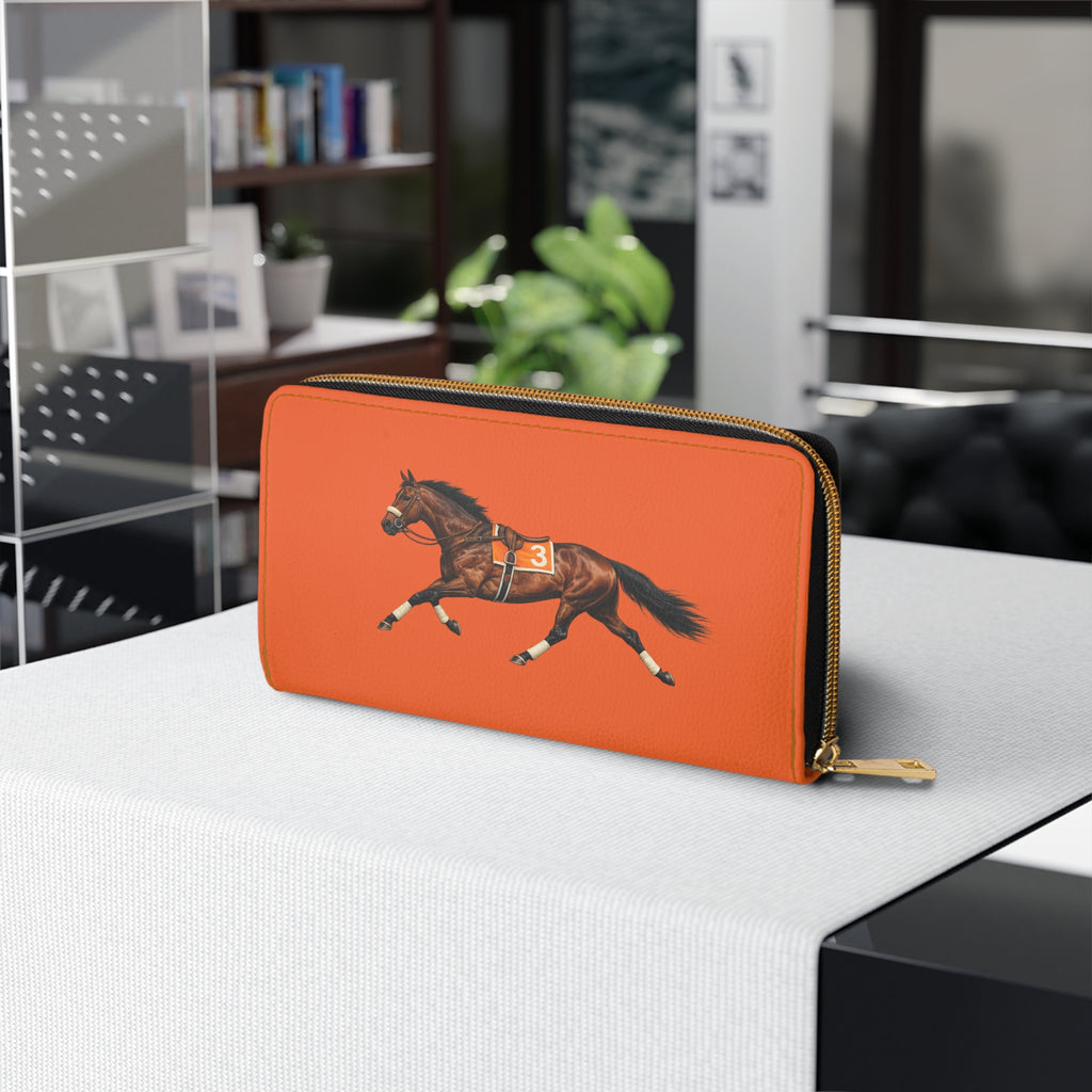 Ozone Park Horse Racing Zipper Wallet – Queens Equestrian Wallet