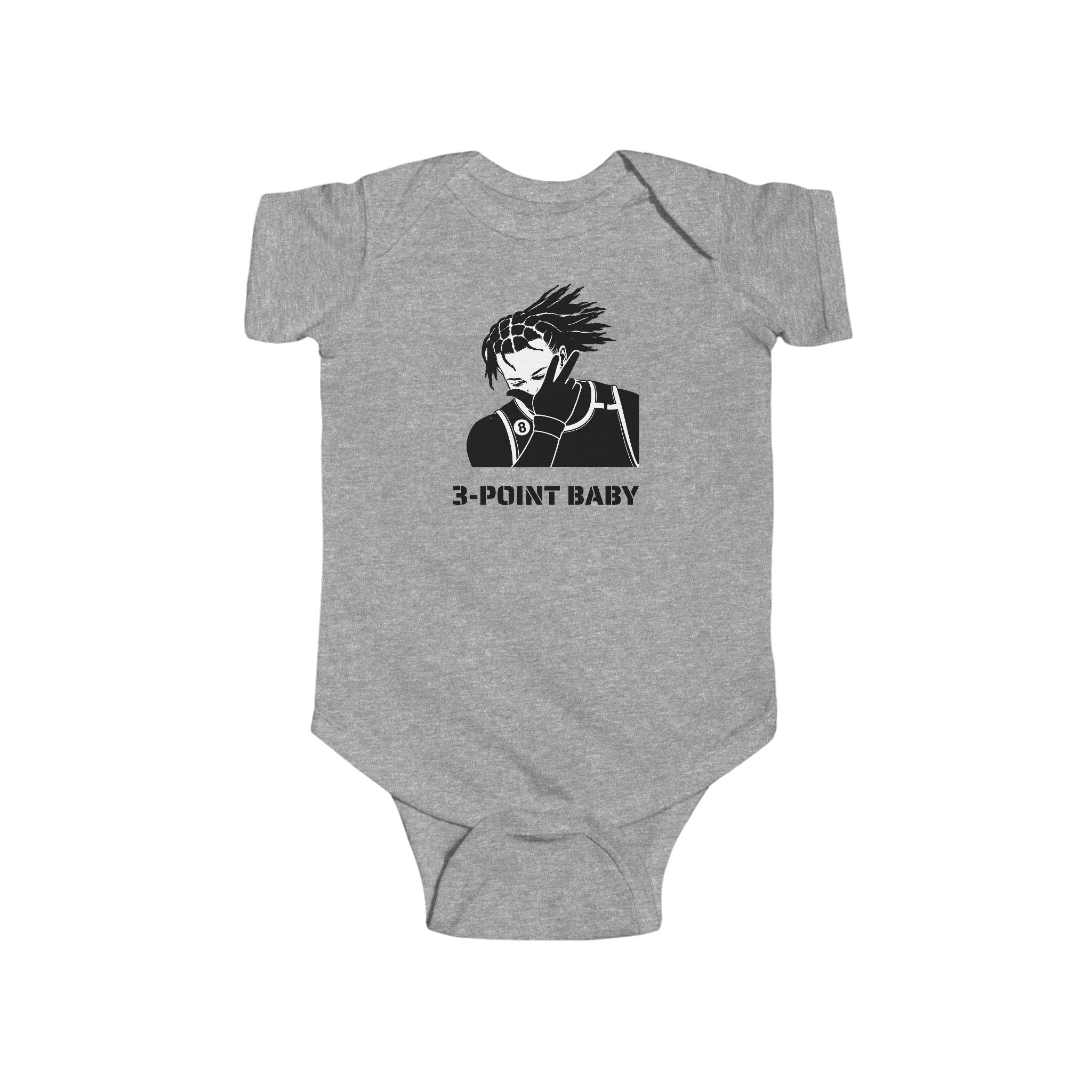 Jalen Brunson 3-Point Baby NYC baby bodysuit | New York Basketball infant onesie