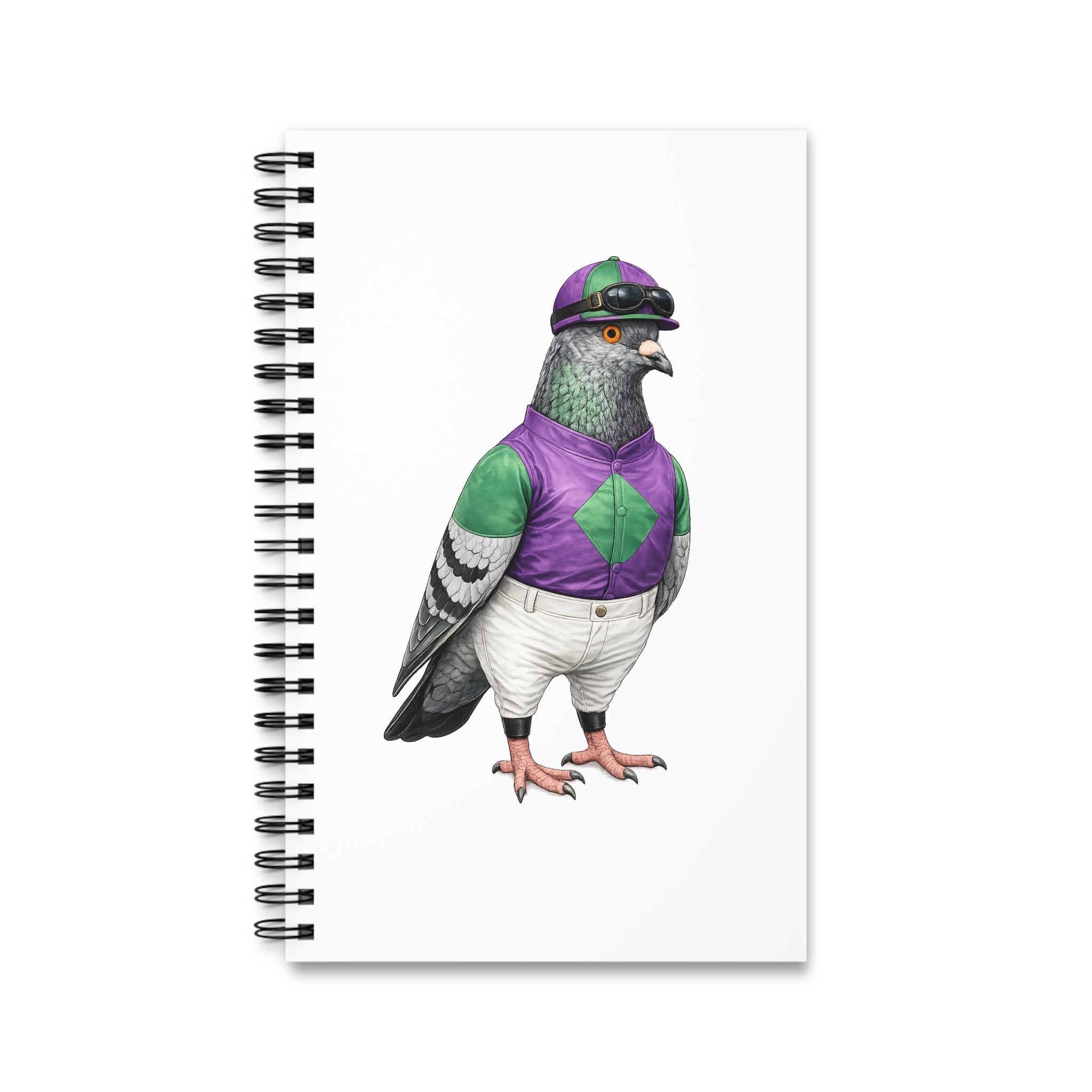 Customizable Ozone Park NYC Pigeon Spiral Journal | Bird Lovers Notebook