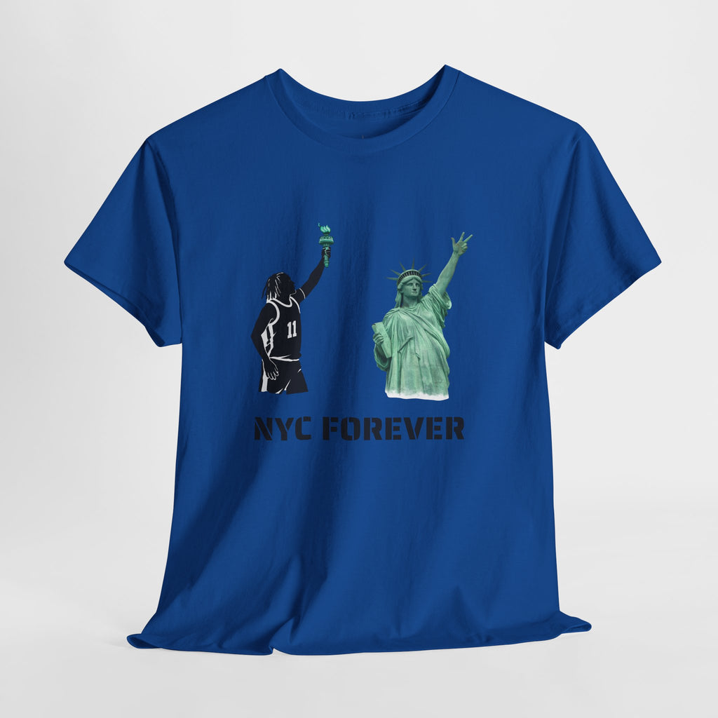 New York Forever Basketball Tee | Jalen Brunson Statue of Liberty T-Shirt