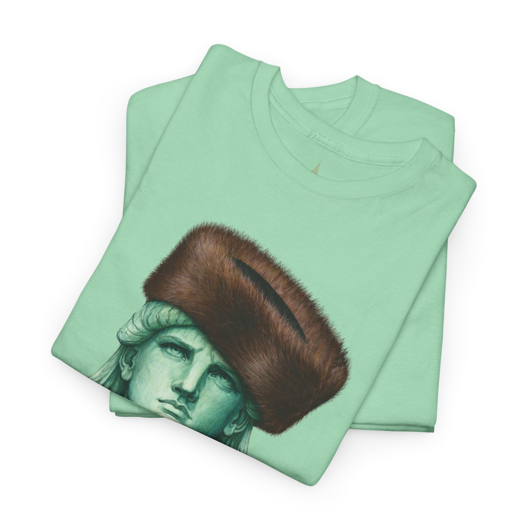 Statue of Liberty Crowned with Shtreimel T-Shirt | NYC Statue Tee
