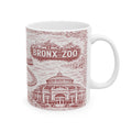 Bronx Red Toile de Jouy Mug | NYC Chinoiserie Ceramic Coffee Cup