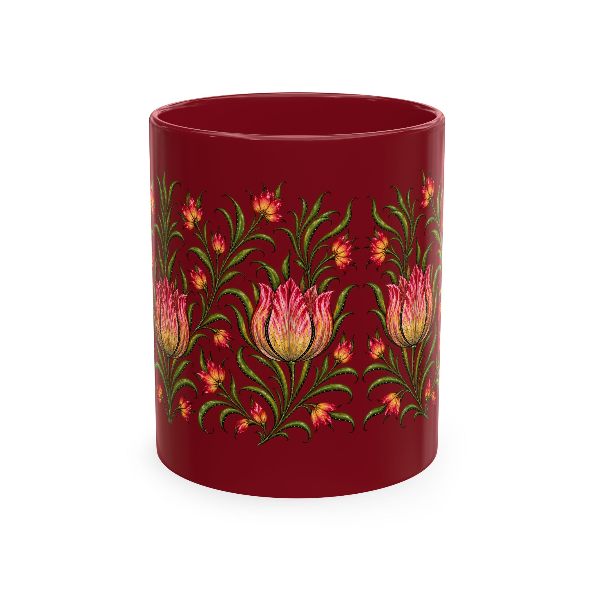 Floral Pattern Ceramic Mug — Botanic Garden Tea Coffee Cup