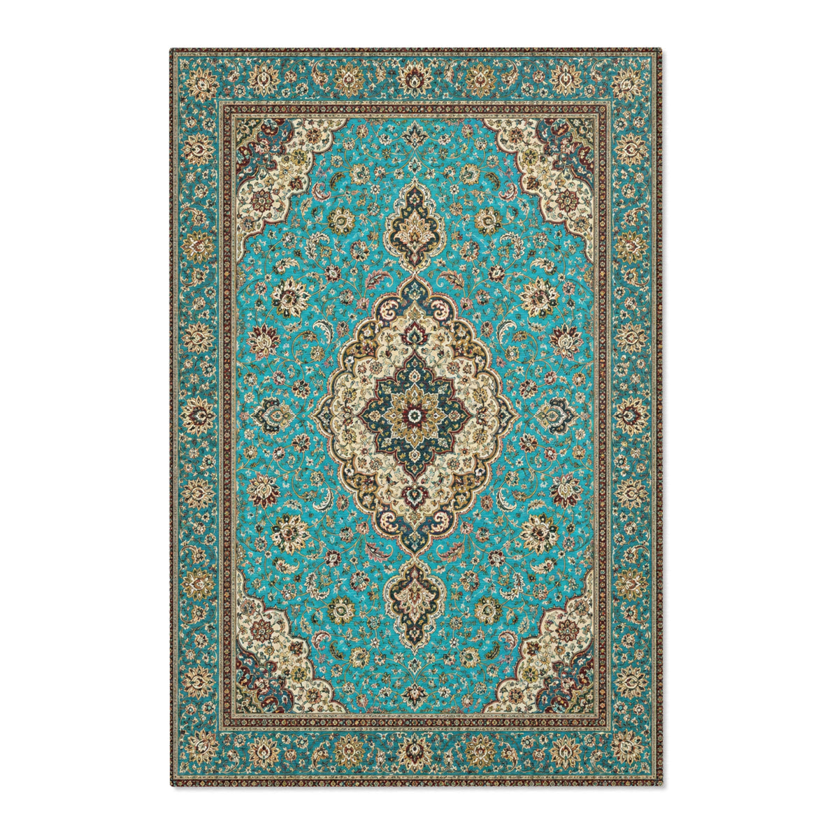 NoMad Area Rug — Floral Oriental Design Decorative Doormat