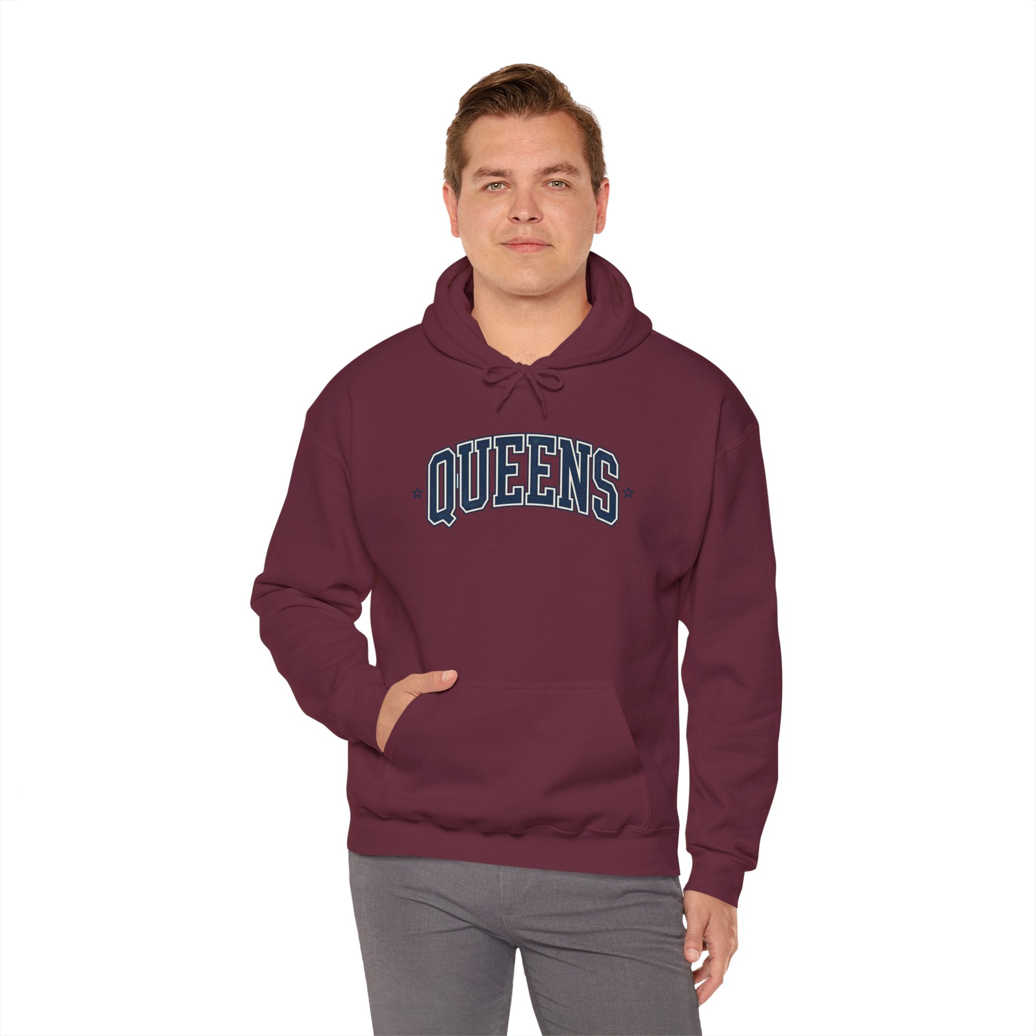 Queens Hoodie — Garment-Dyed Pullover Hooded Sweater