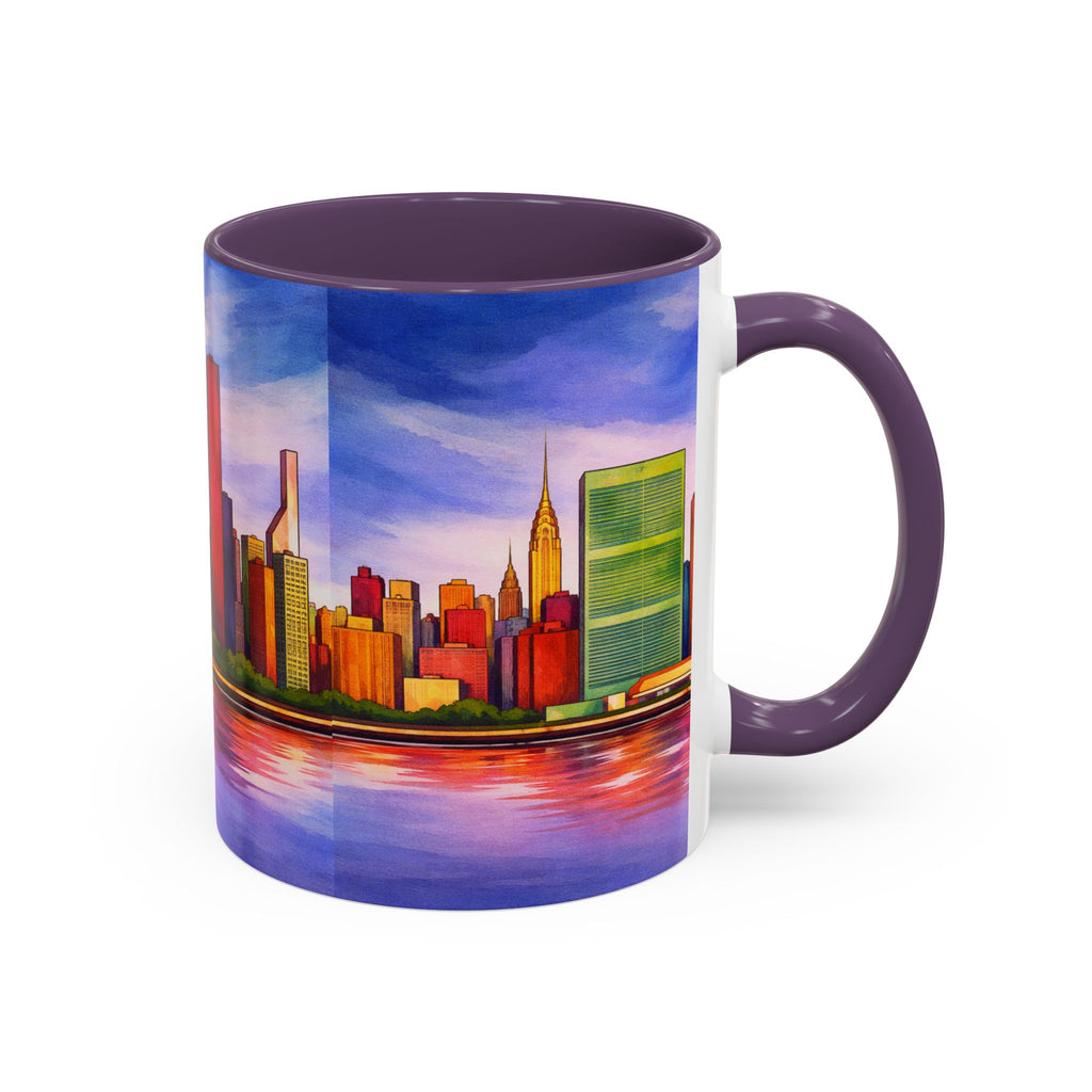 Colorful Midtown Manhattan Skyline NYC Accent Coffee Mug