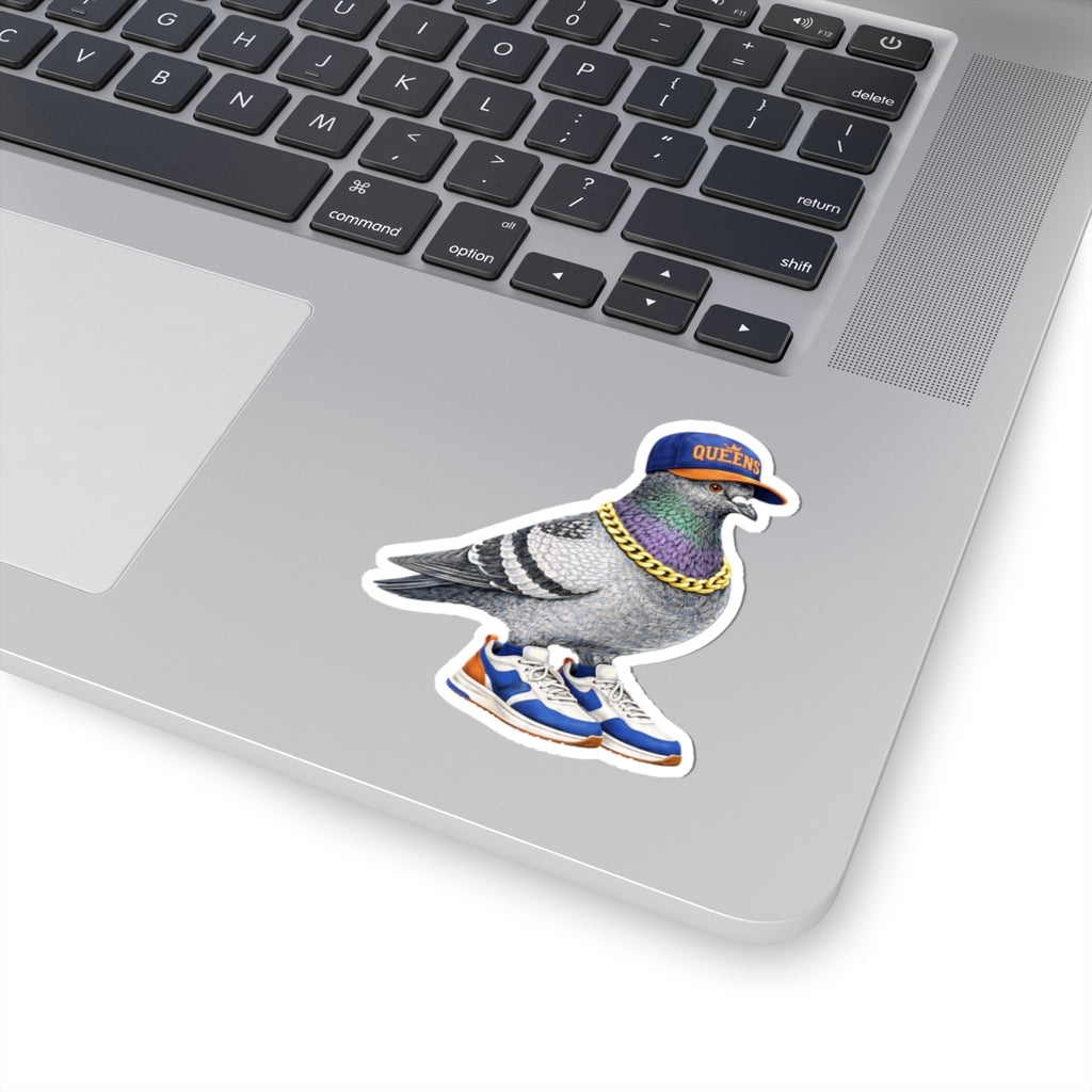 Queens NYC Pigeon 3" x 3" Sticker
