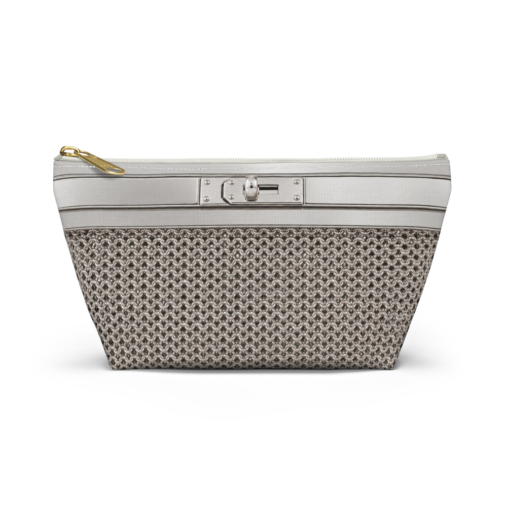 Canal Street Silver Makeup Bag —  T-Bottom Travel Bag