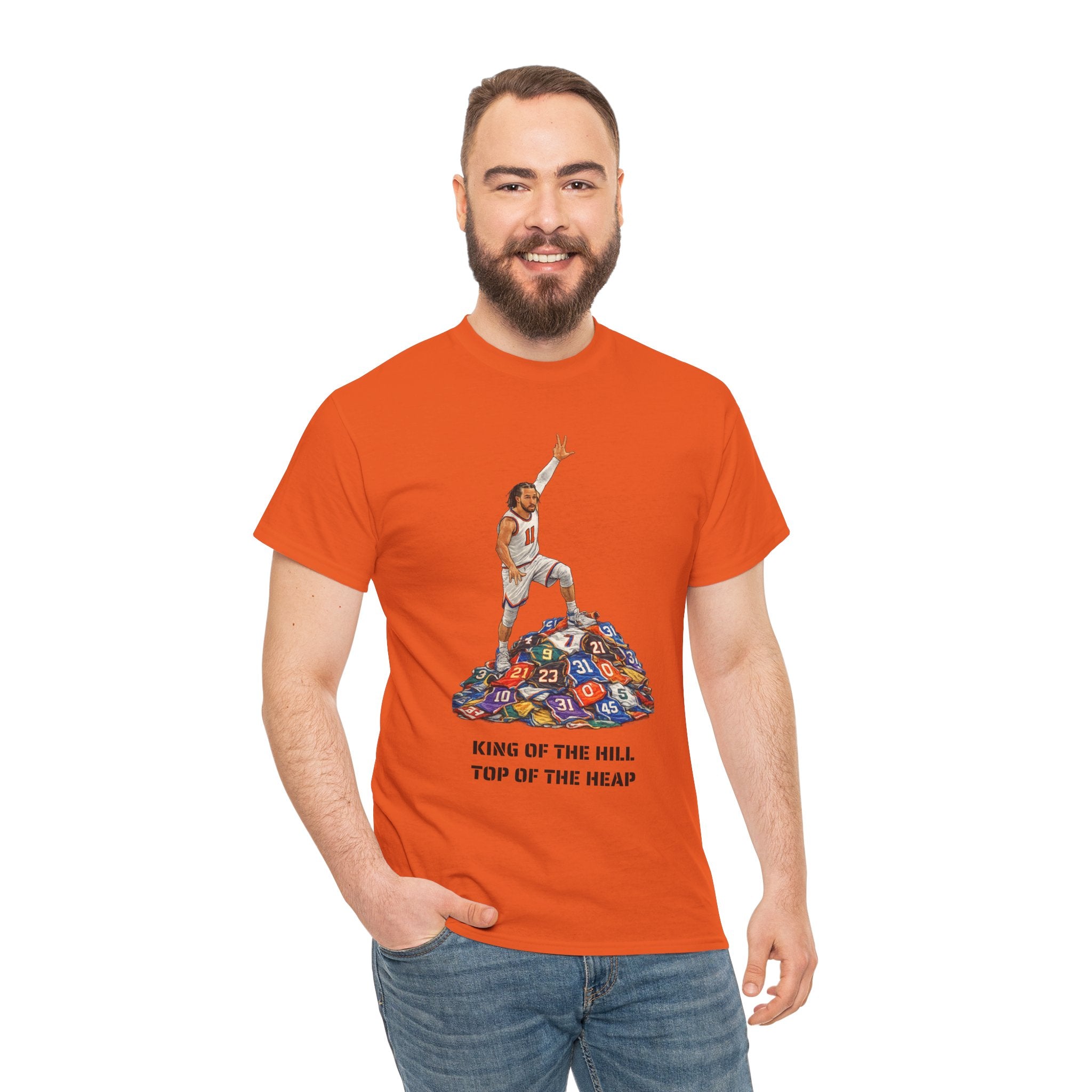 Jalen Brunson King of the Hill Top of the Heap Tee | New York New York Basketball T-Shirt