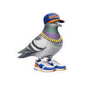 Queens NYC Pigeon 3" x 3" Sticker