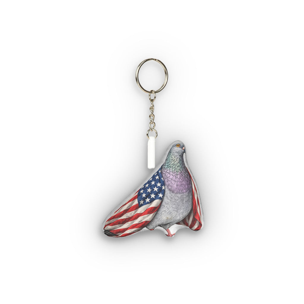 United States International Pigeon Mini Plush Keychain |  Bird Lovers Plushie Bag Charm