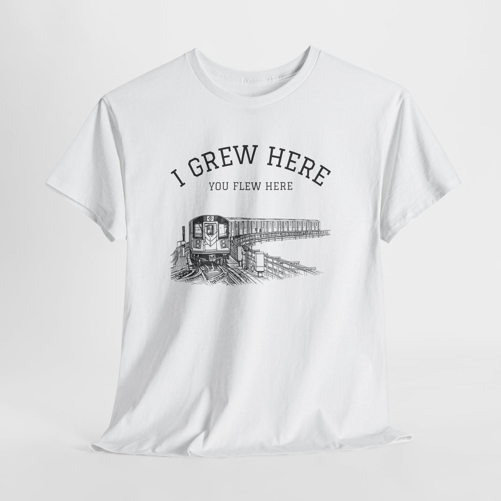 Elevated Subway T-Shirt |I Grew Here You Flew Here New York City Train Tee