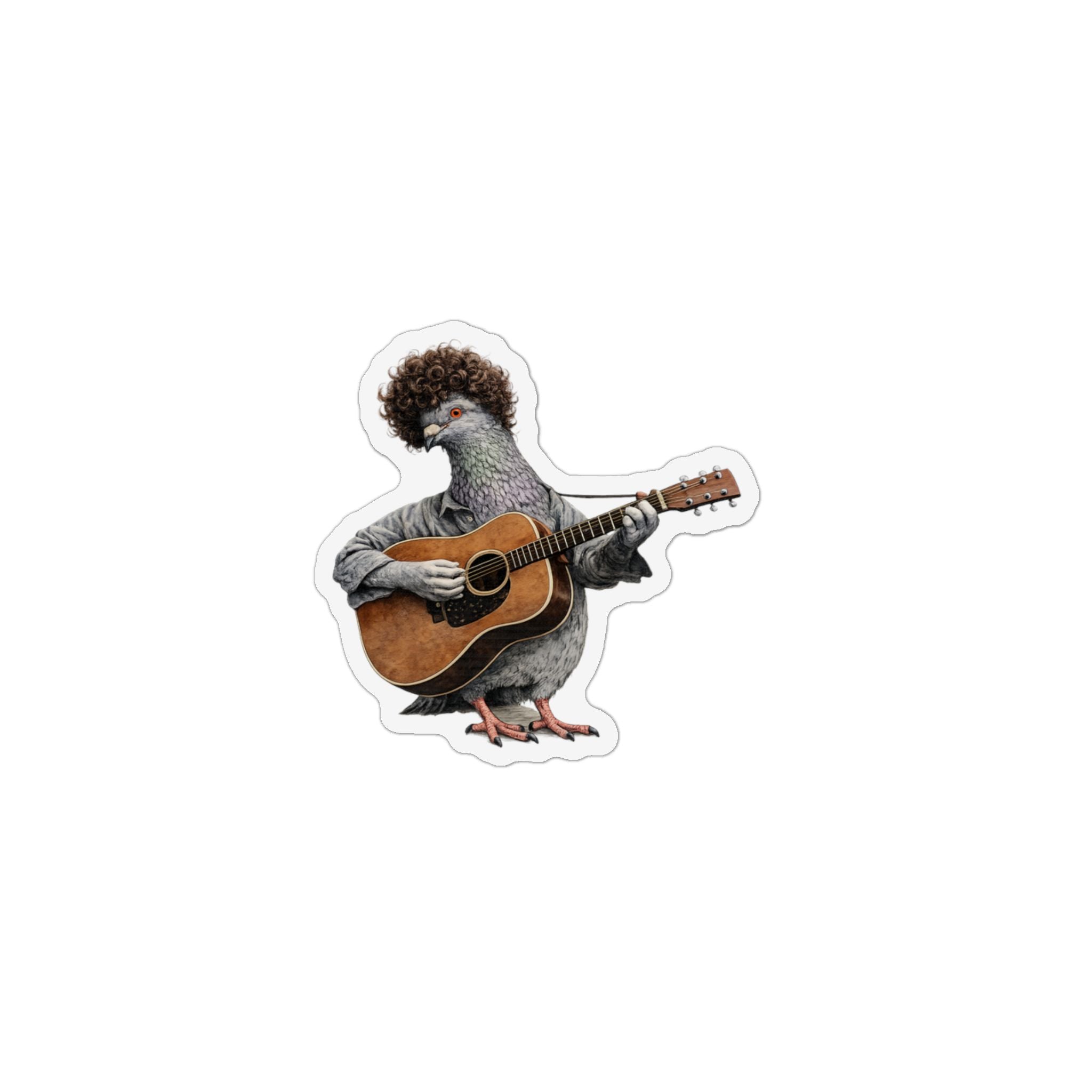 Greenwich Village NYC Pigeon Magnet | Folk Singer Bird Lover Fridge Magnet