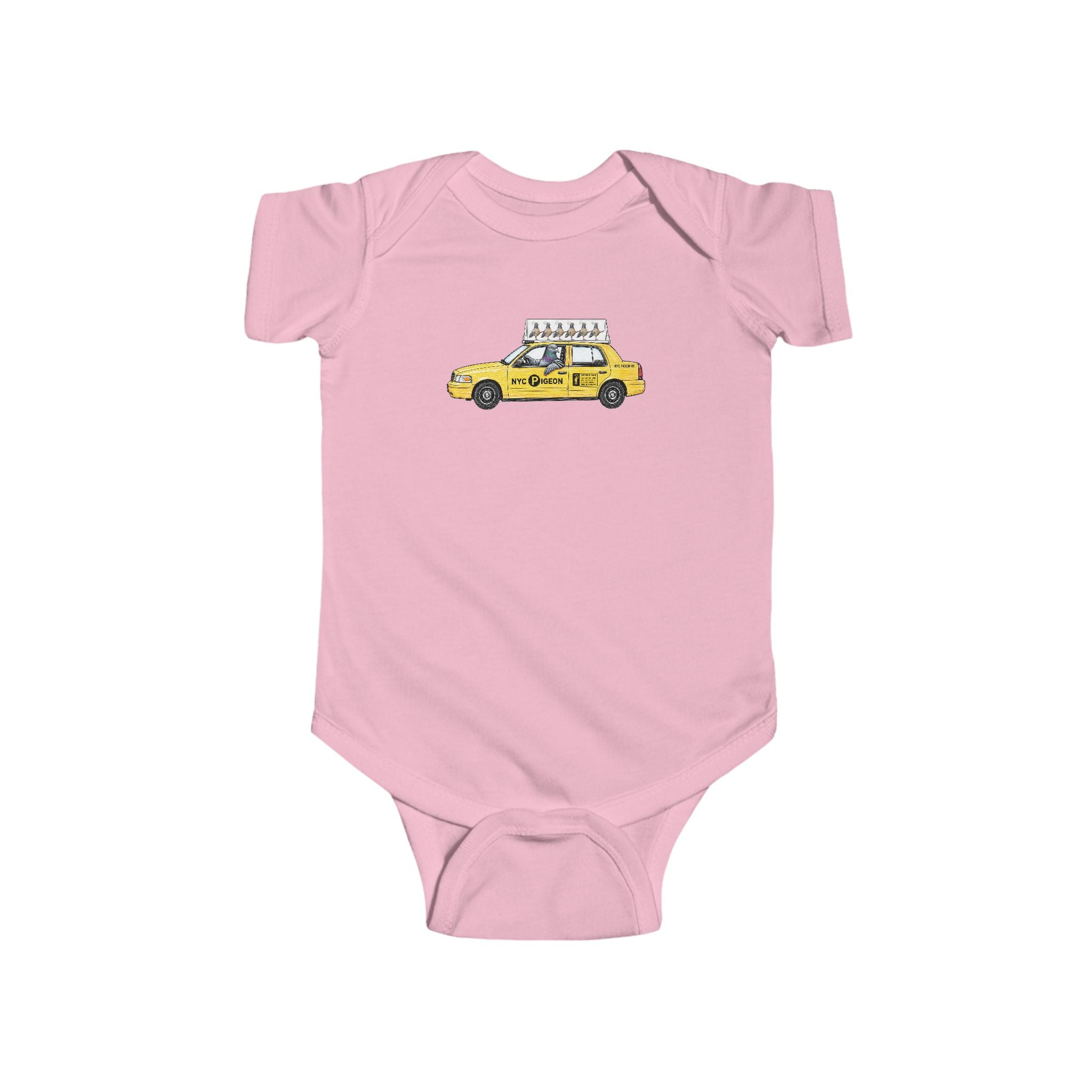Customizable Jackson Heights NYC Pigeon Baby Onesie | New Yorker Reveal Infant Bodysuit
