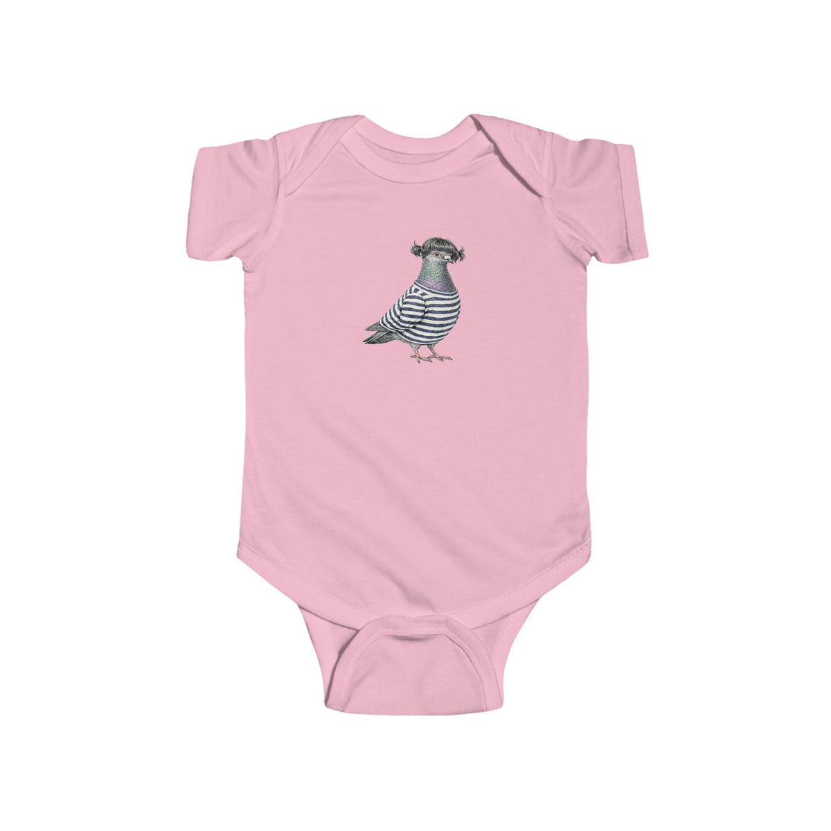 Customizable Williamsburg NYC Pigeon Baby Onesie | New Yorker Reveal Infant Bodysuit