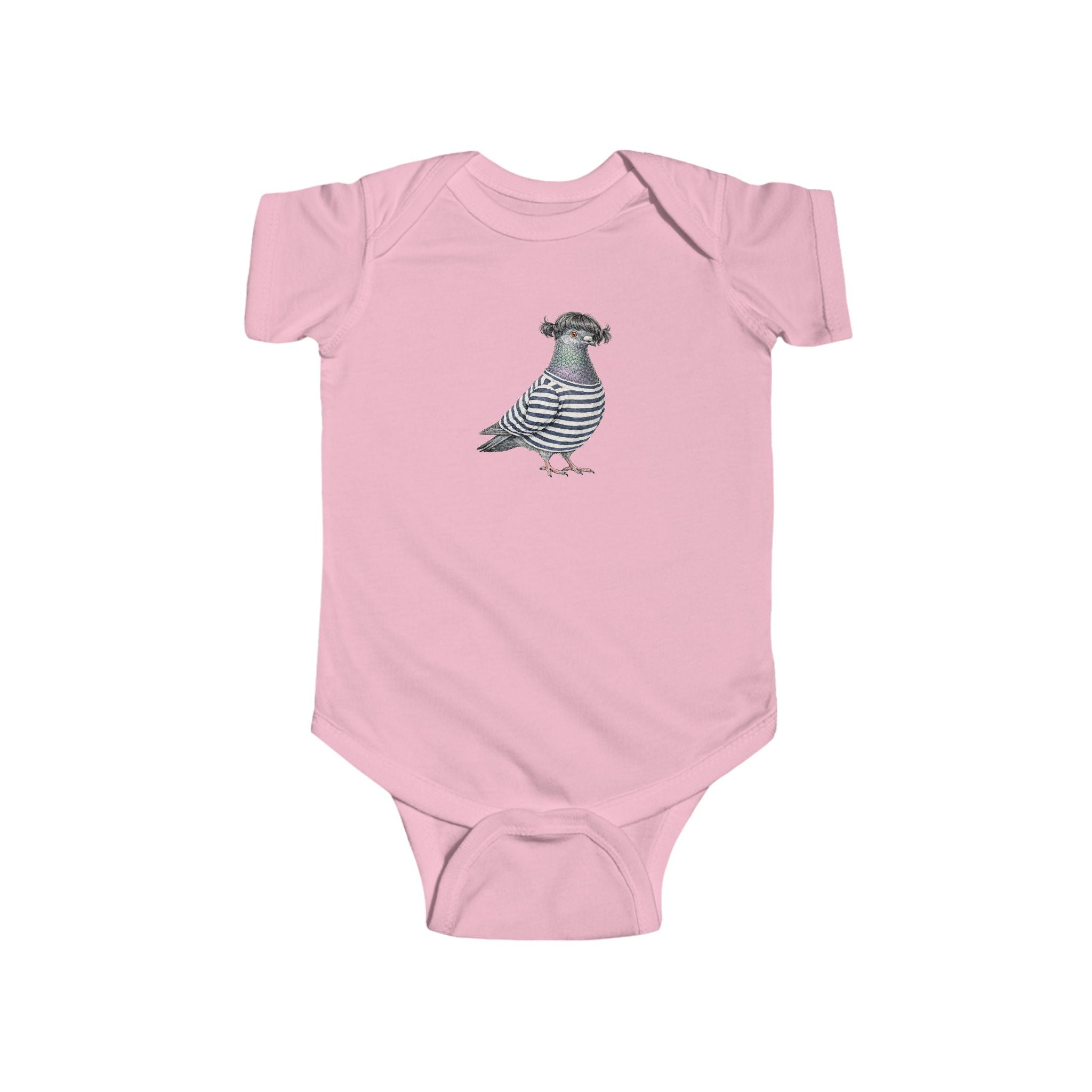 Customizable Williamsburg NYC Pigeon Baby Onesie | New Yorker Reveal Infant Bodysuit