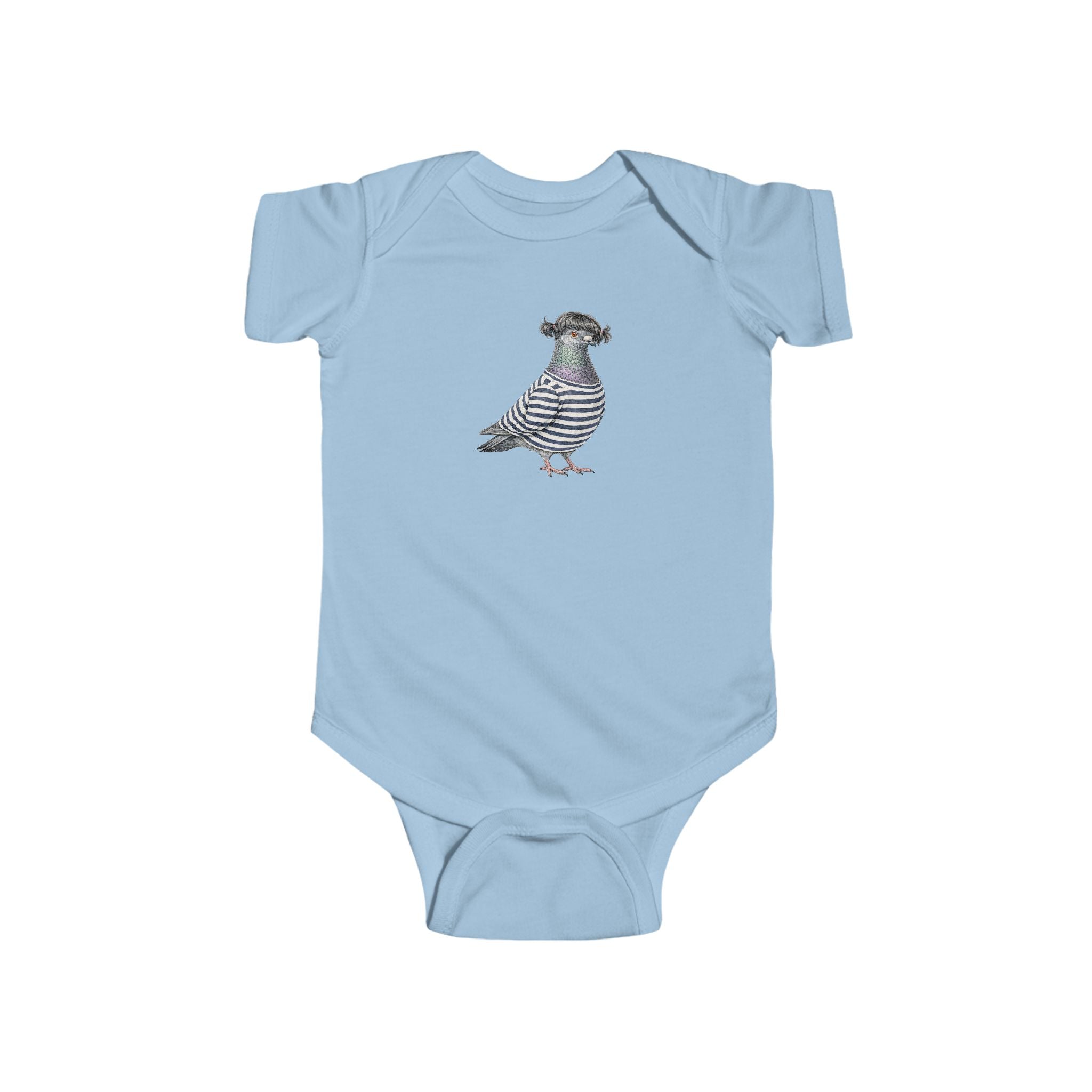 Customizable Williamsburg NYC Pigeon Baby Onesie | New Yorker Reveal Infant Bodysuit