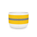 NYC Checkered Taxi Cab Soup Bowl  25oz Ceramic Soup Bowl