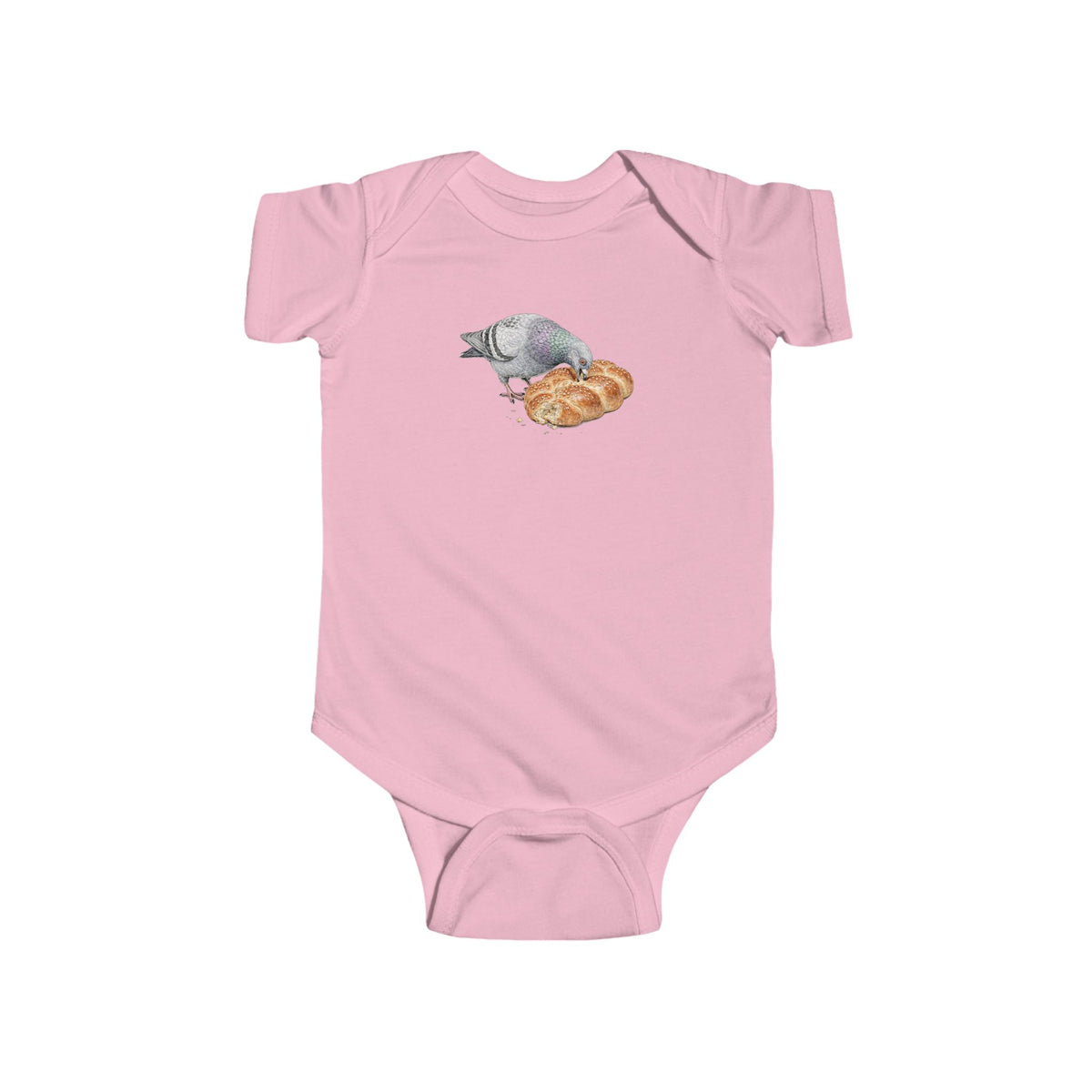 Customizable Borough Park NYC Pigeon Baby Onesie | New Yorker Reveal Infant Bodysuit