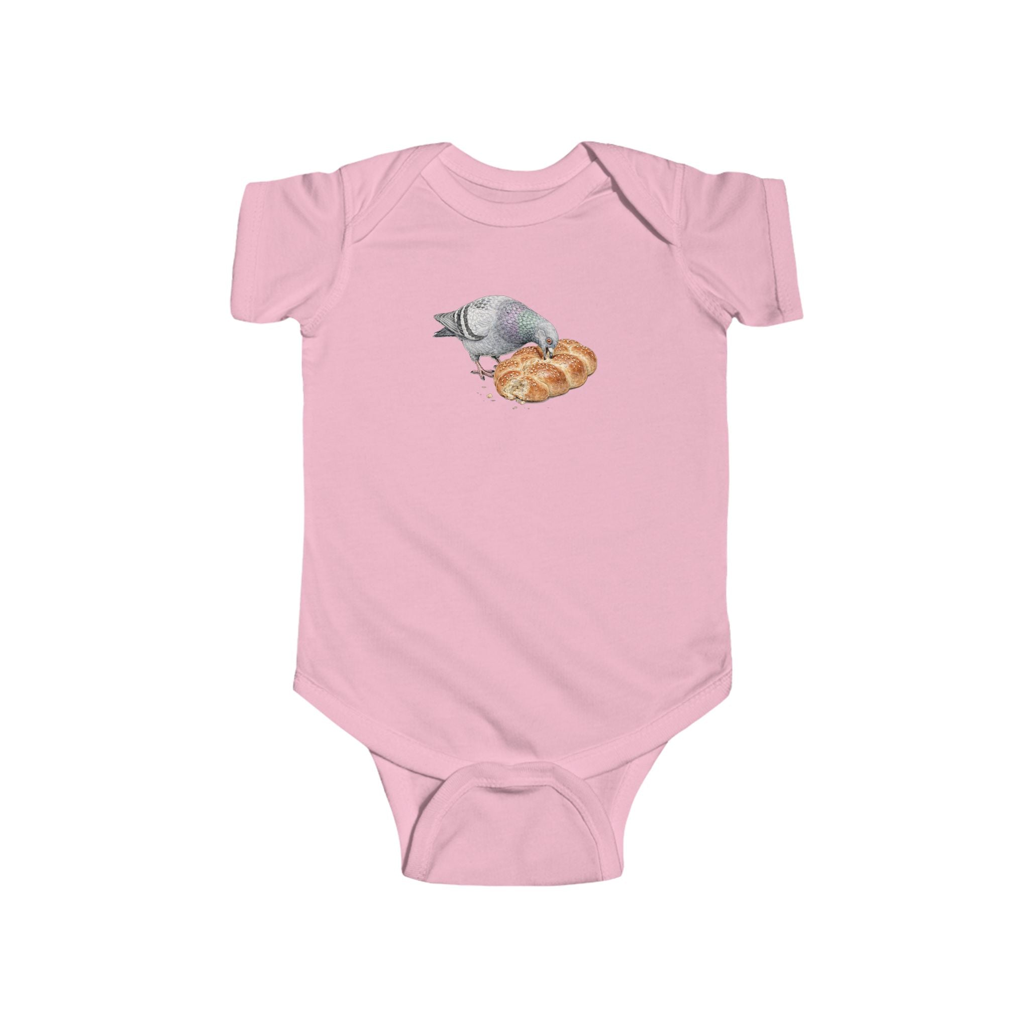 Customizable Borough Park NYC Pigeon Baby Onesie | New Yorker Reveal Infant Bodysuit