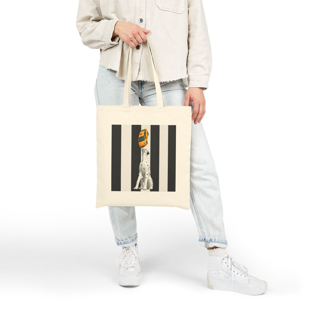 East 34th Street Dalmatian Tee Subway Tote Bag | Spot Dog Statue Bag