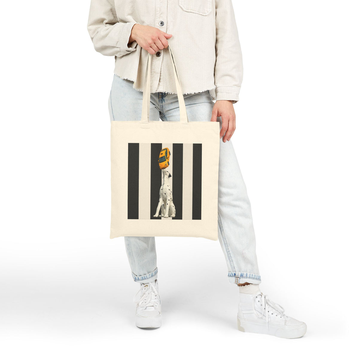 East 34th Street Dalmatian Tee Subway Tote Bag | Spot Dog Statue Bag