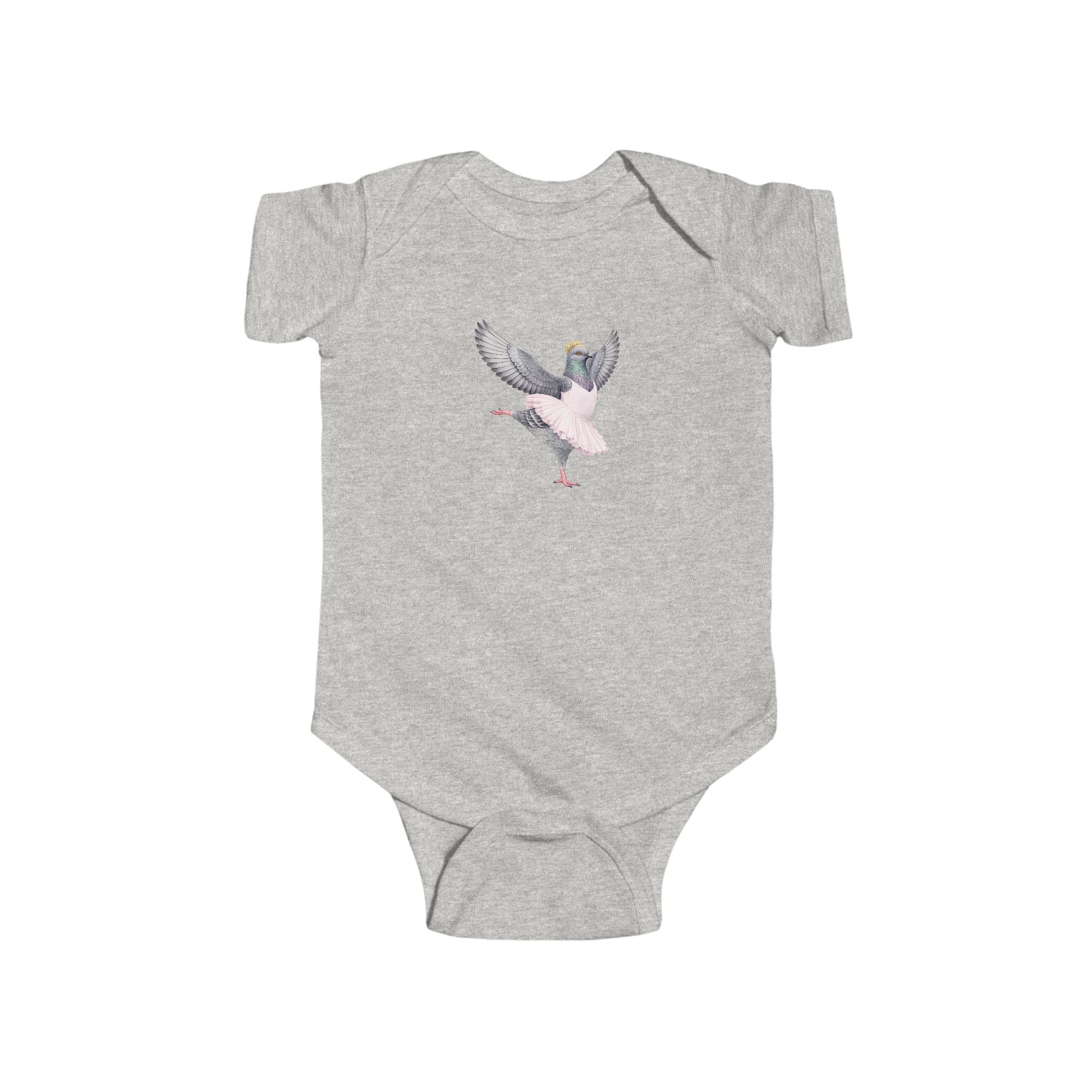 Customizable Lincoln Square NYC Pigeon Baby Onesie | New Yorker Reveal Infant Bodysuit
