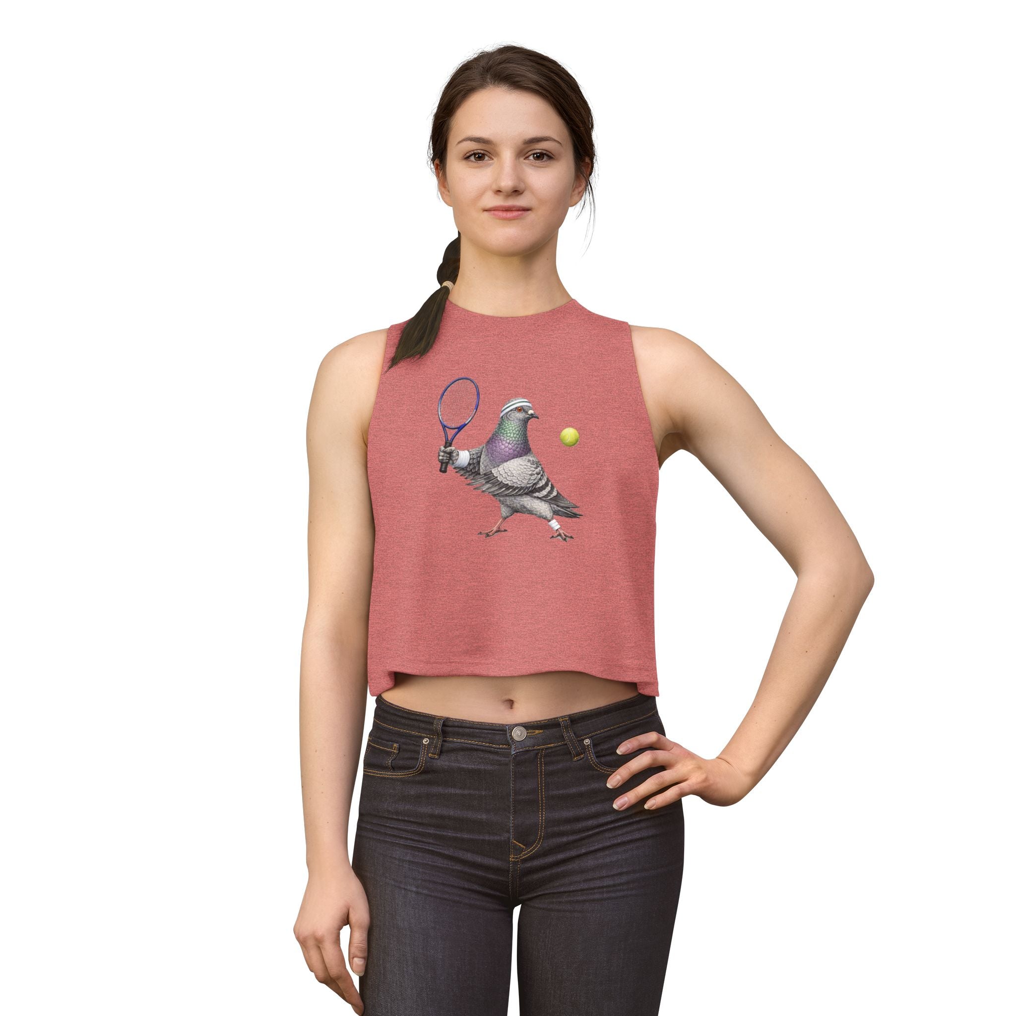 Forest Hills NYC Pigeon Crop Top — Tennis Bird Lovers Crop Top