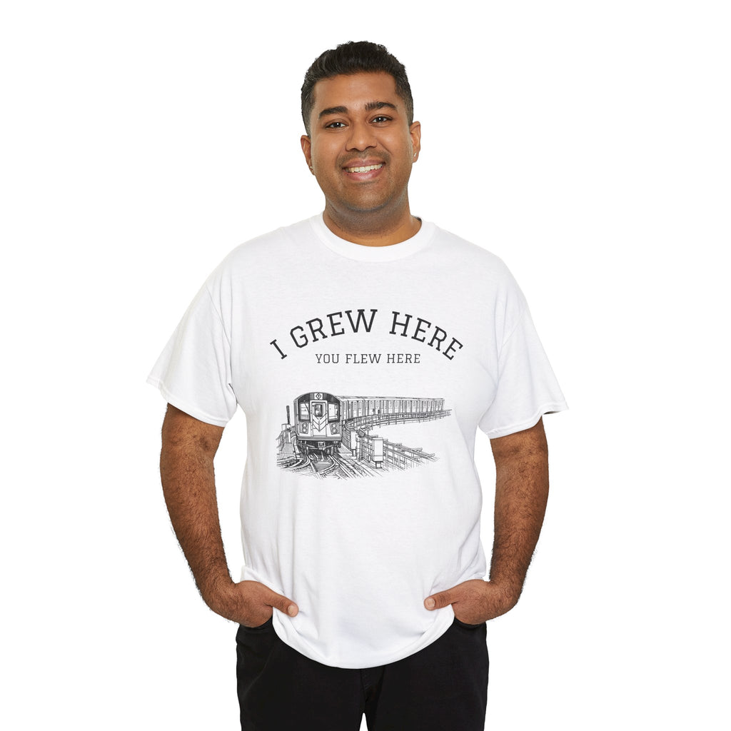 Elevated Subway T-Shirt |I Grew Here You Flew Here New York City Train Tee