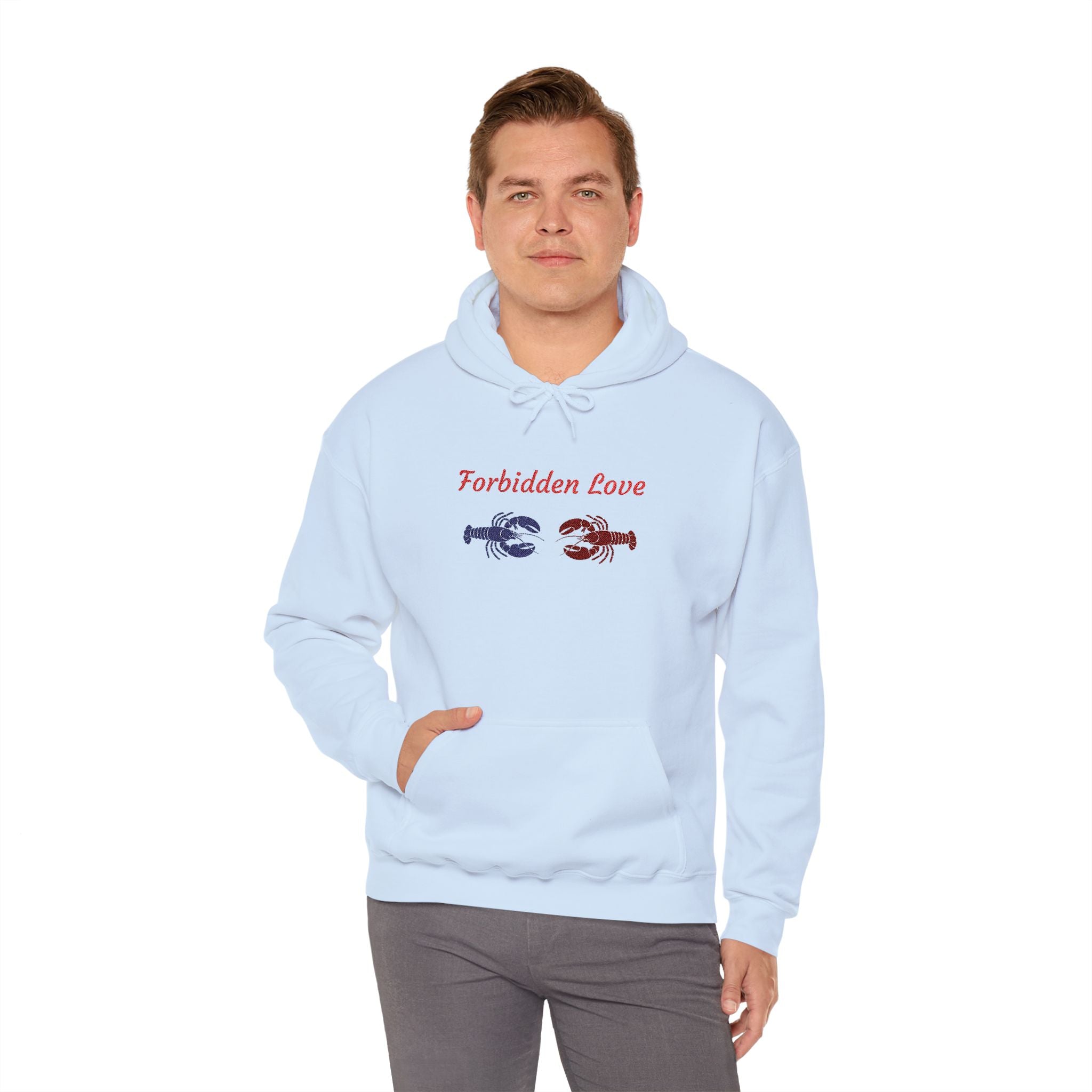 Hamptons Forbidden Love Hoodie — Lobster Romeo and Juliet Pullover