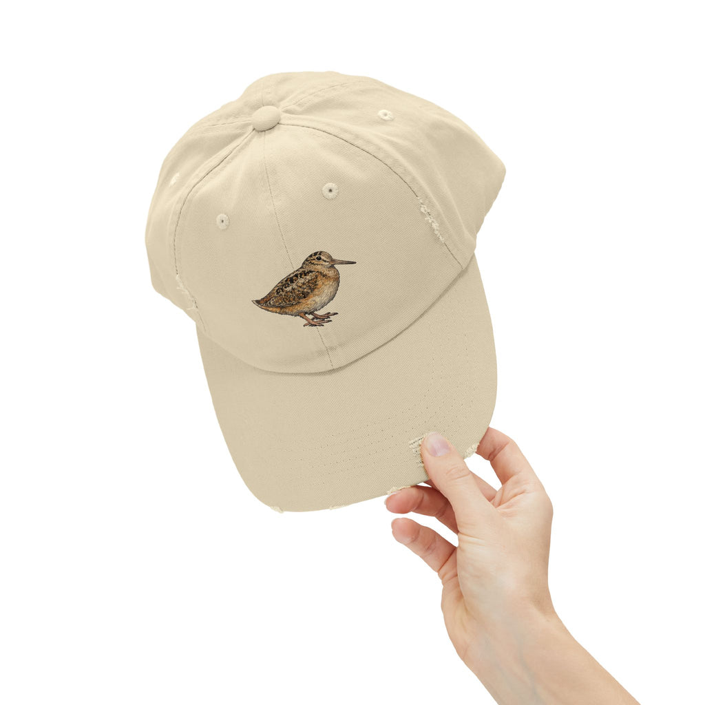 Bryant Park American Woodcock Distressed Cap — Nature Hat for Bird Lovers