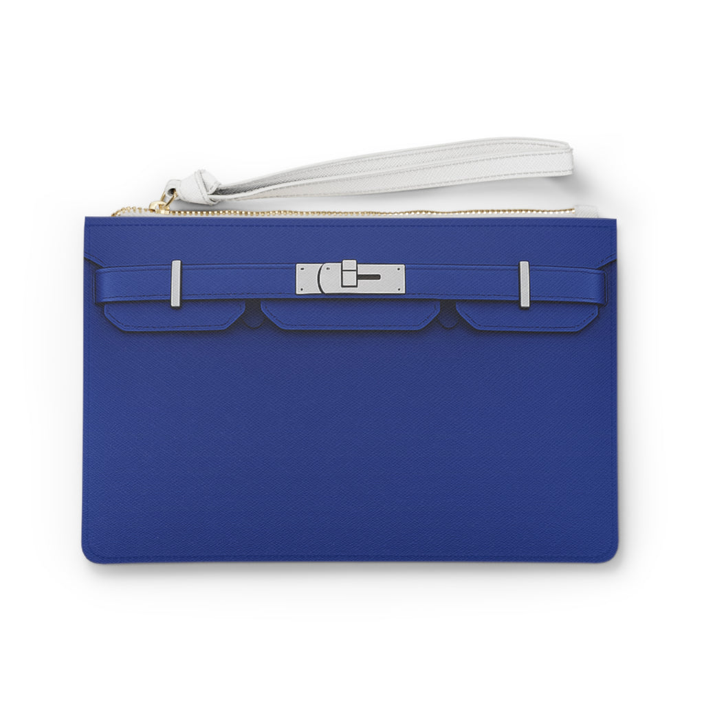 Canal Street Electric Blue Clutch Bag — Elegant Wristlet Purse for Evening & Gifts
