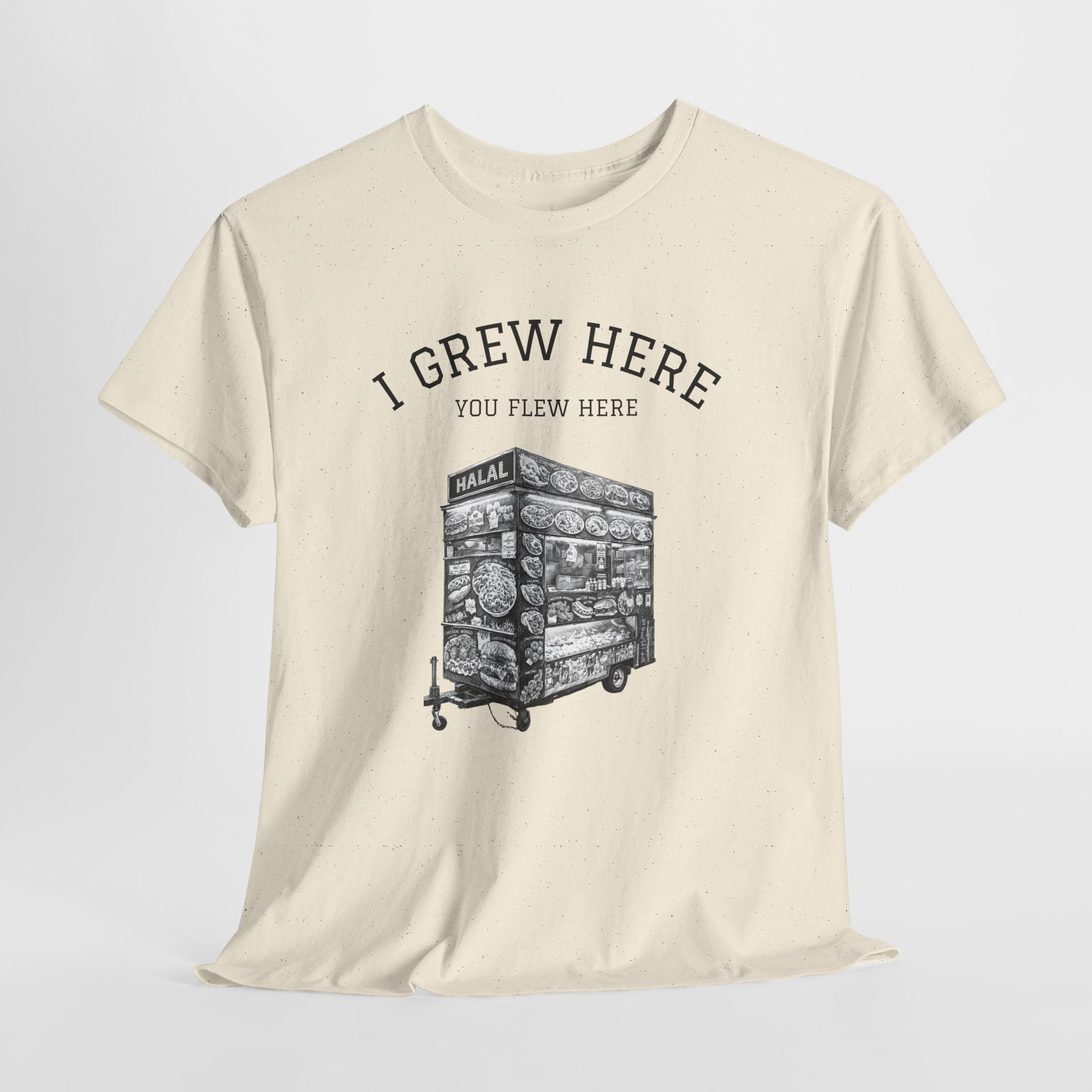 Halal Food Cart Tee | New York I Grew Here You Flew Here T-Shirt