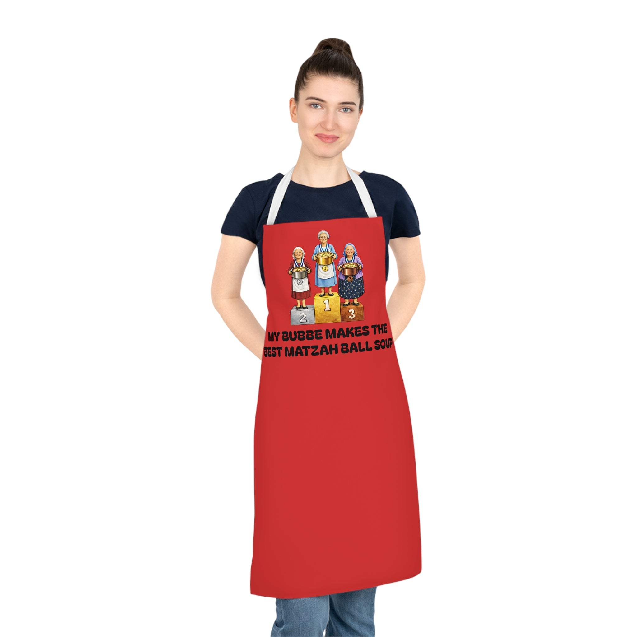 My Bubbe Makes the Best Matzah Ball Soup Apron | Kitchen Humor Bubbe Apron