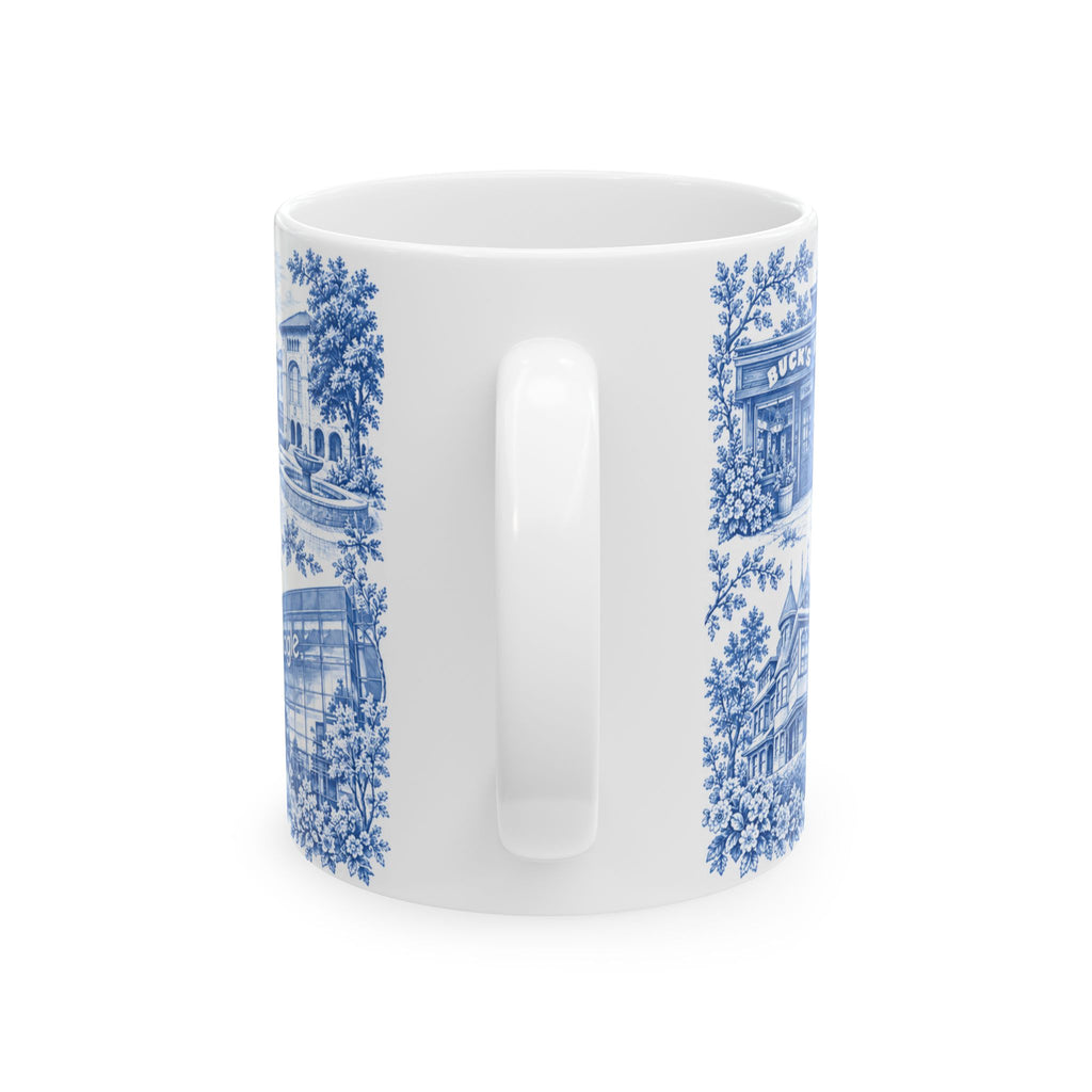 Silicon Valley Blue Toile de Jouy 11oz Ceramic Mug