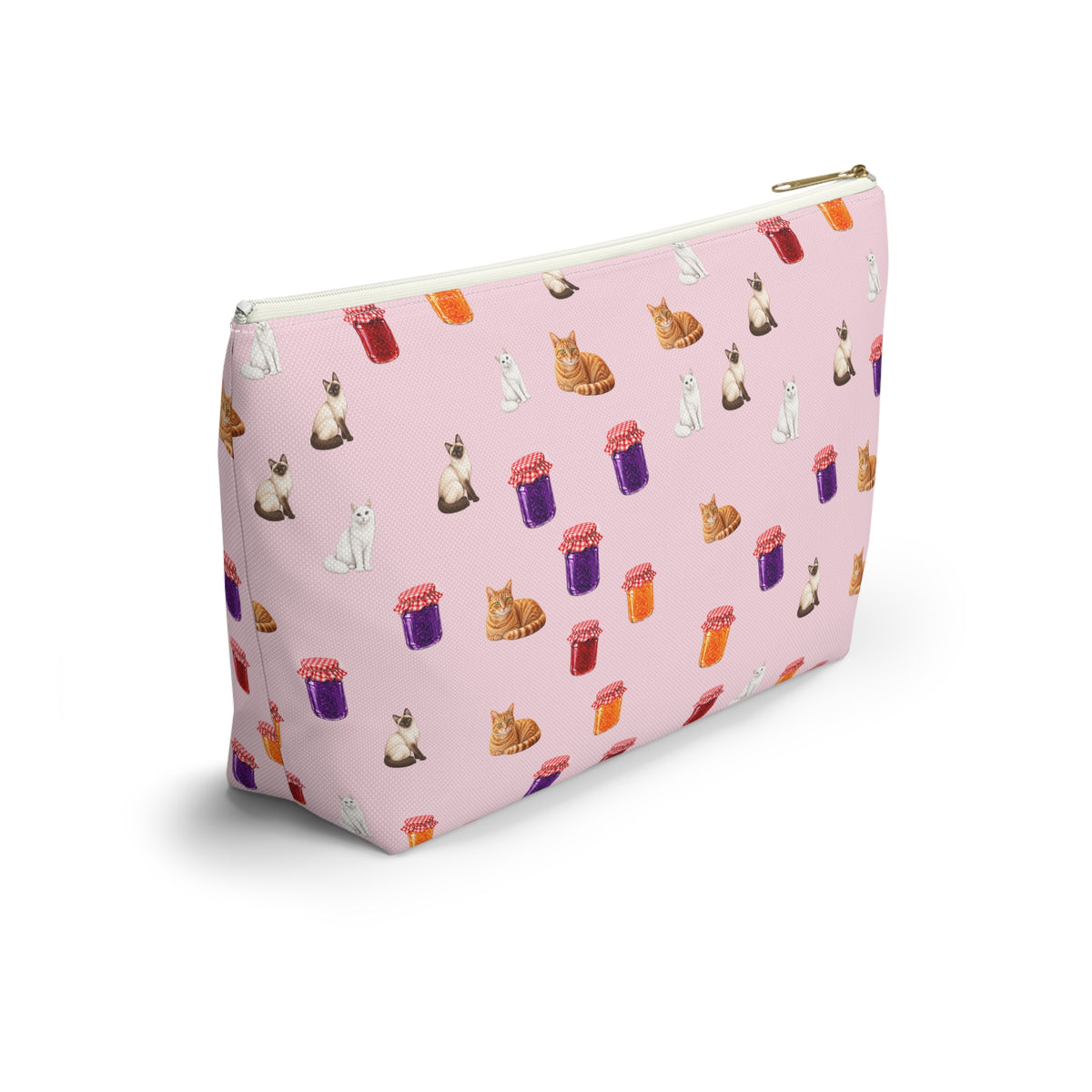 Jelly + Cat Travel Accessory Pouch — T‑Bottom Makeup Bag