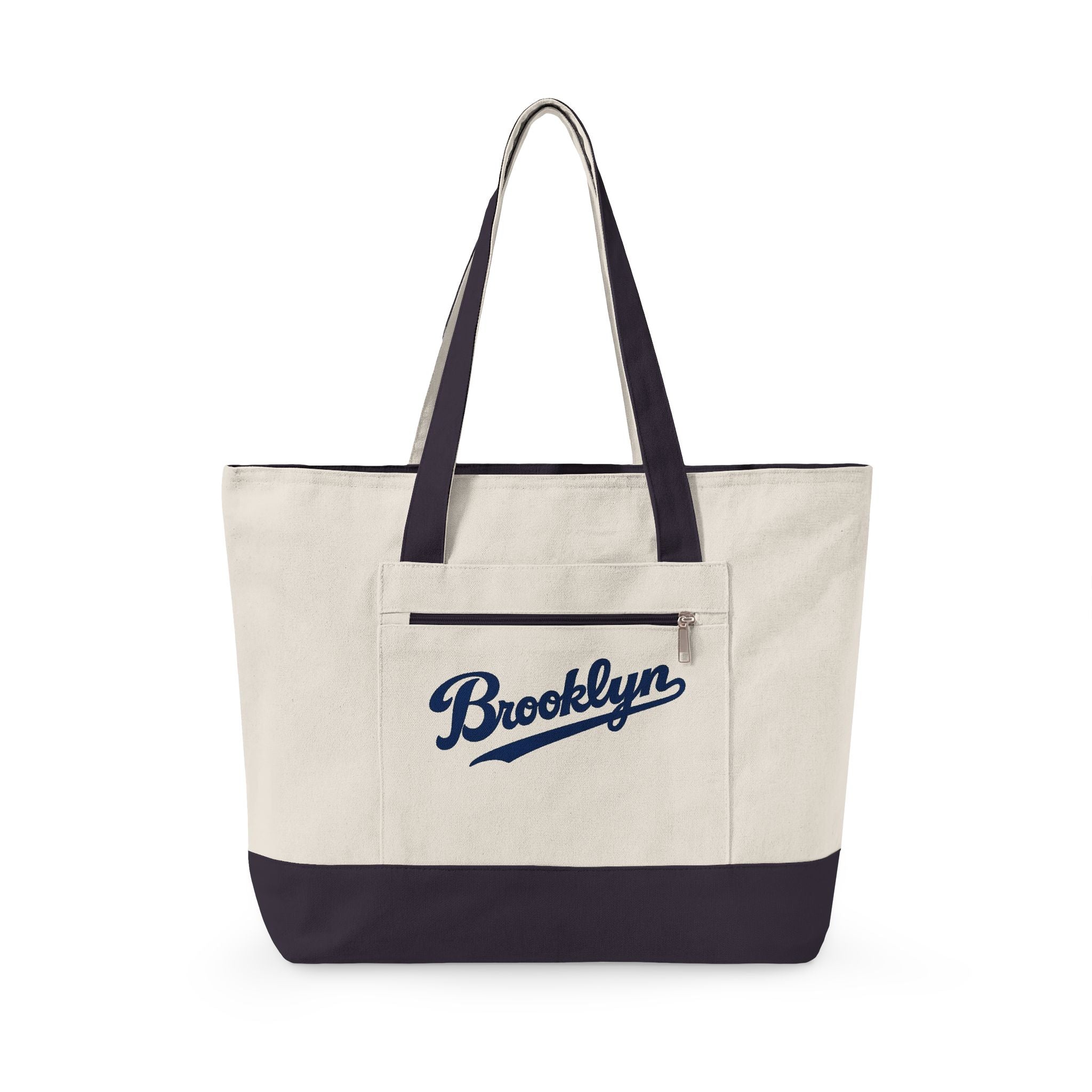 Brooklyn Canvas Tote — Zippered Market Bag
