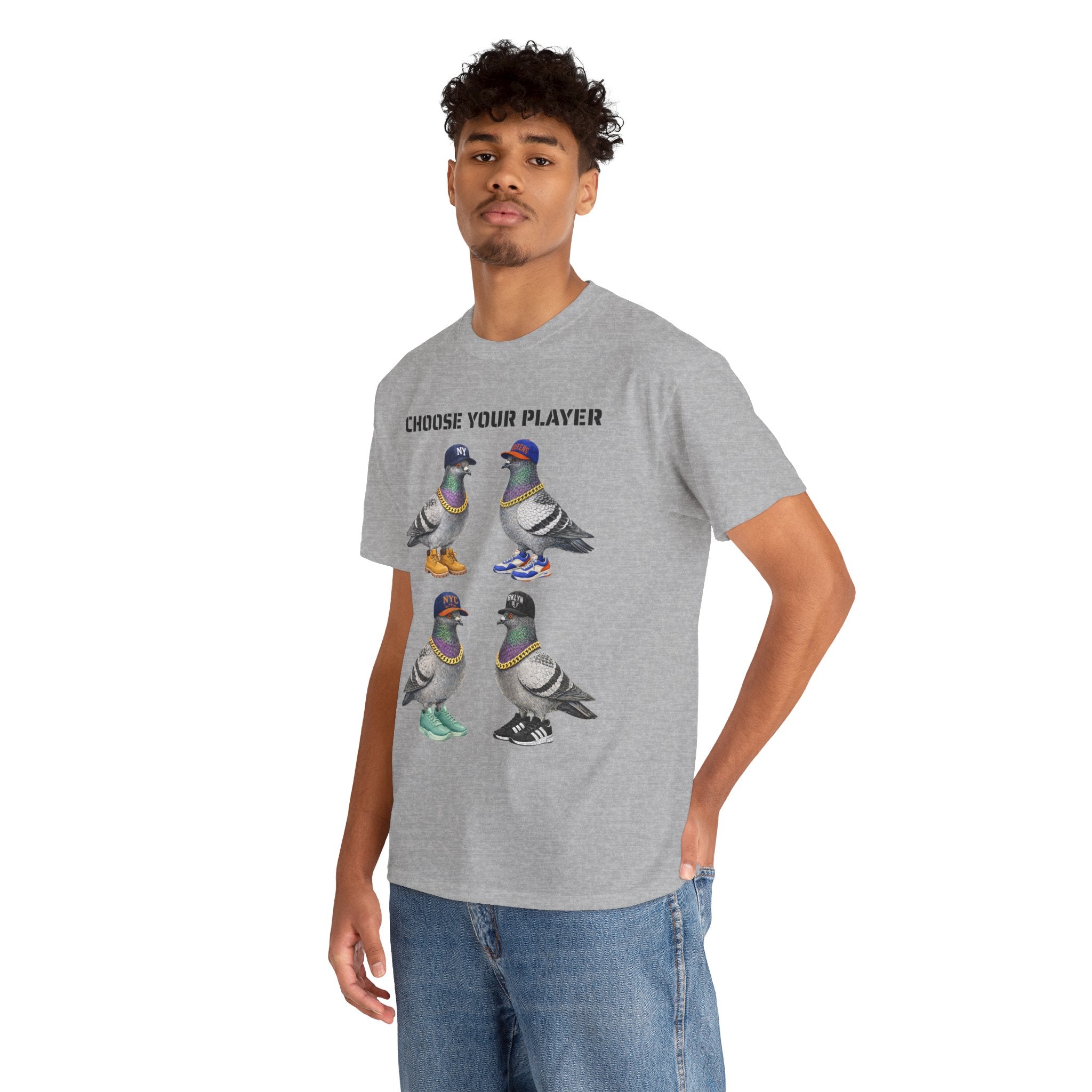 New York Sports Fan NYC Pigeon T-Shirt | NYC Baseball Basketball Fan Basketball Fan Tee