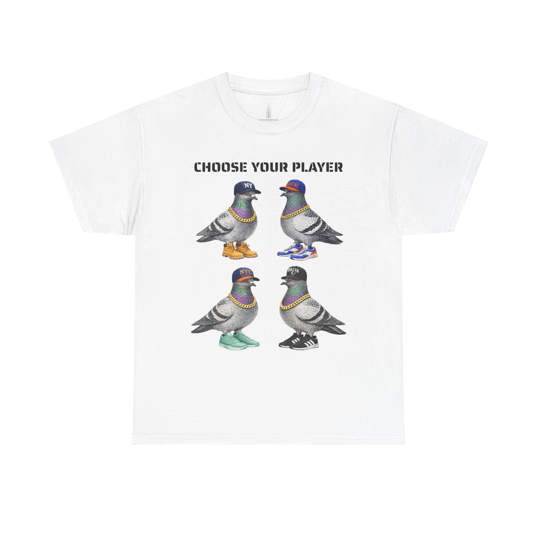 New York Sports Fan NYC Pigeon T-Shirt | NYC Baseball Basketball Fan Basketball Fan Tee
