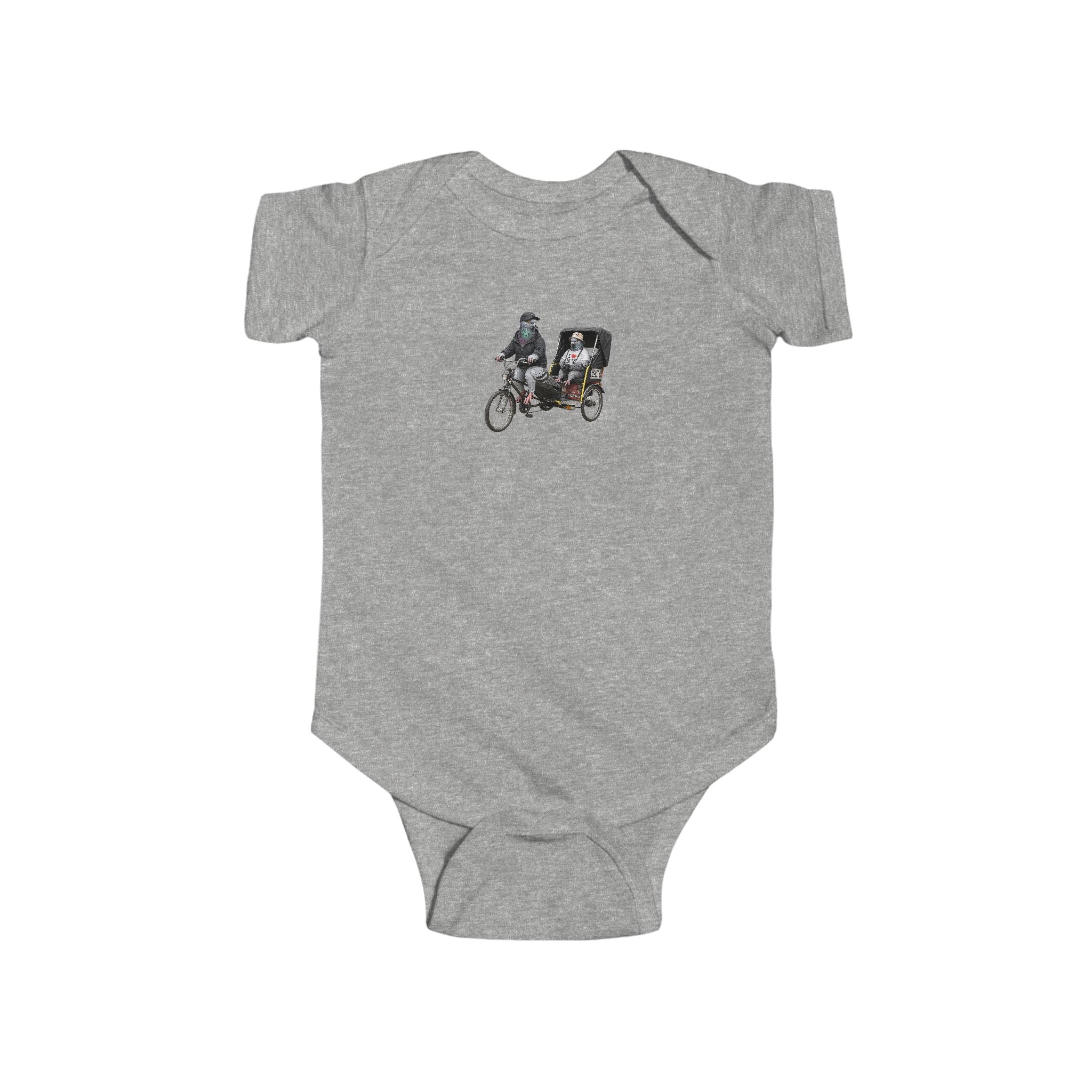 Customizable Times Square NYC Pigeon Baby Onesie | New Yorker Reveal Infant Bodysuit